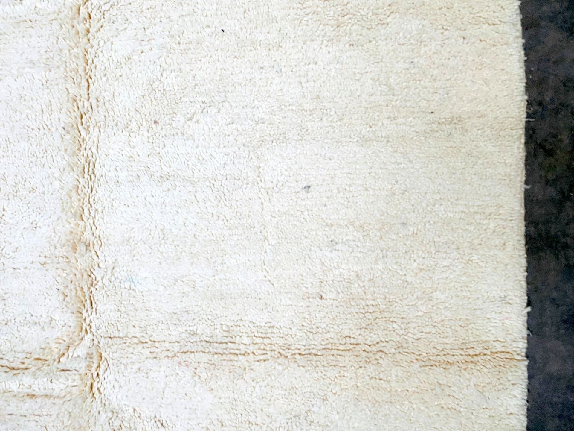 Ivory Center Seam Beni Ourain Rug