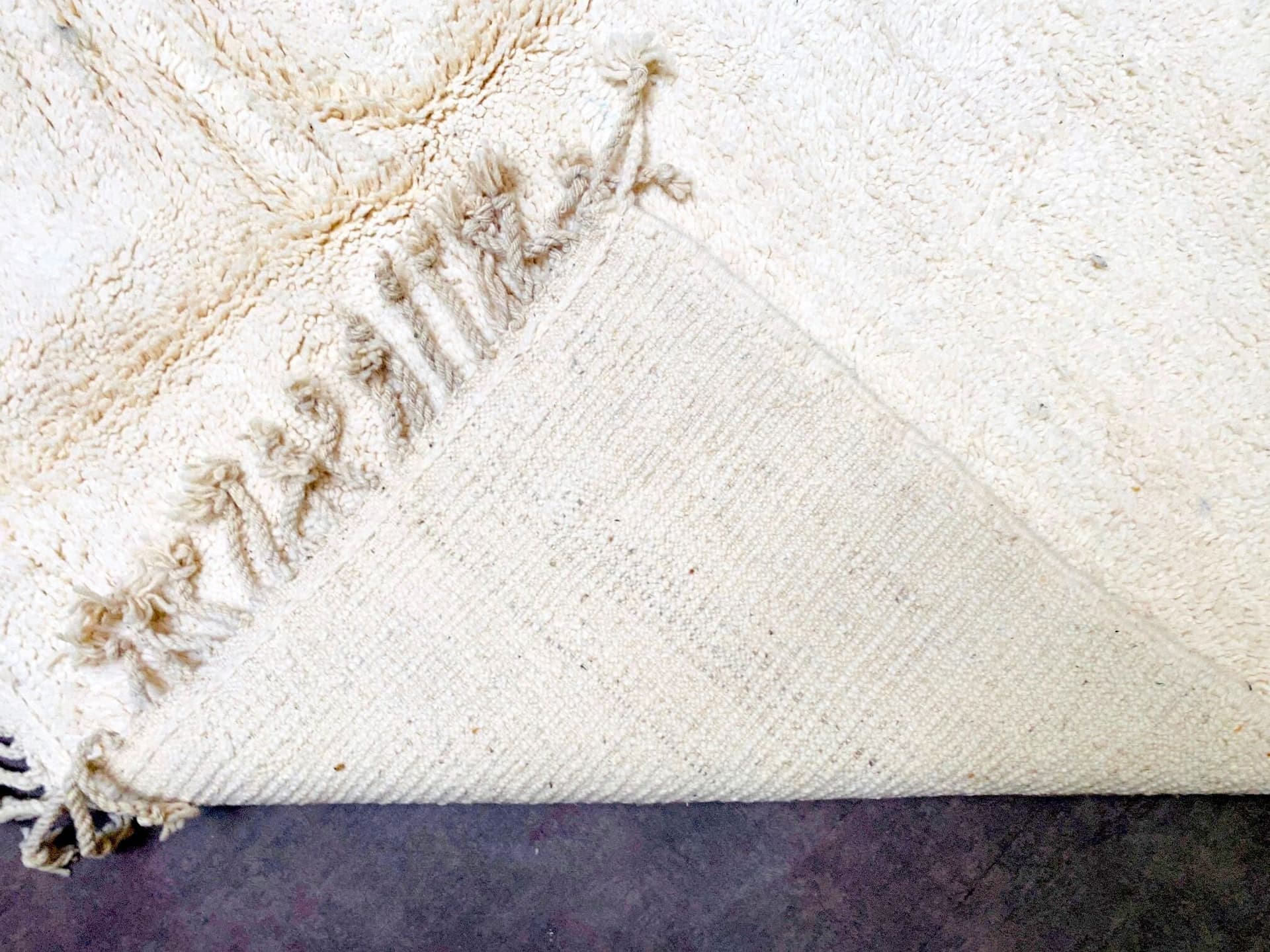 Ivory Center Seam Beni Ourain Rug