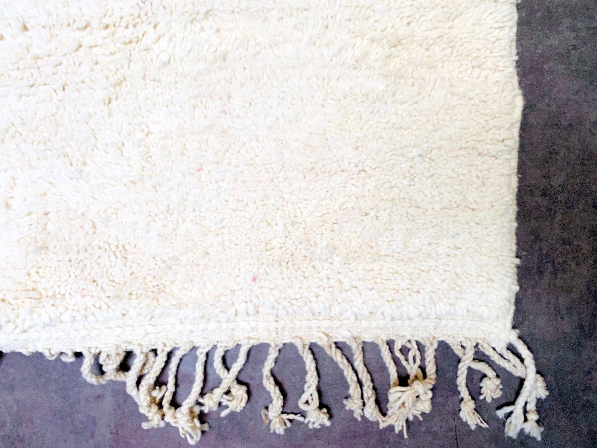 Ivory Center Seam Beni Ourain Rug