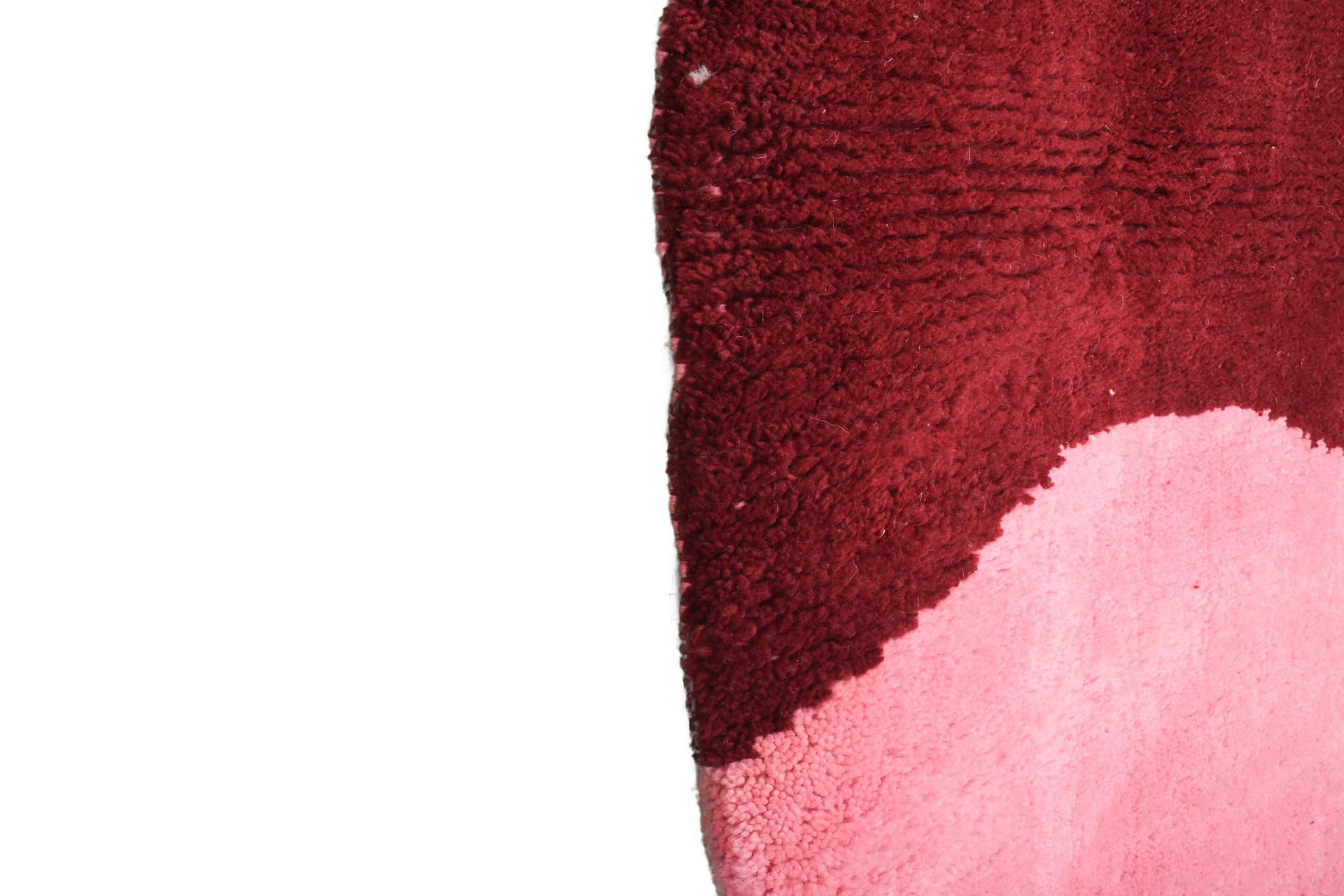 Pink Curved Block Beni Mrirt Rug