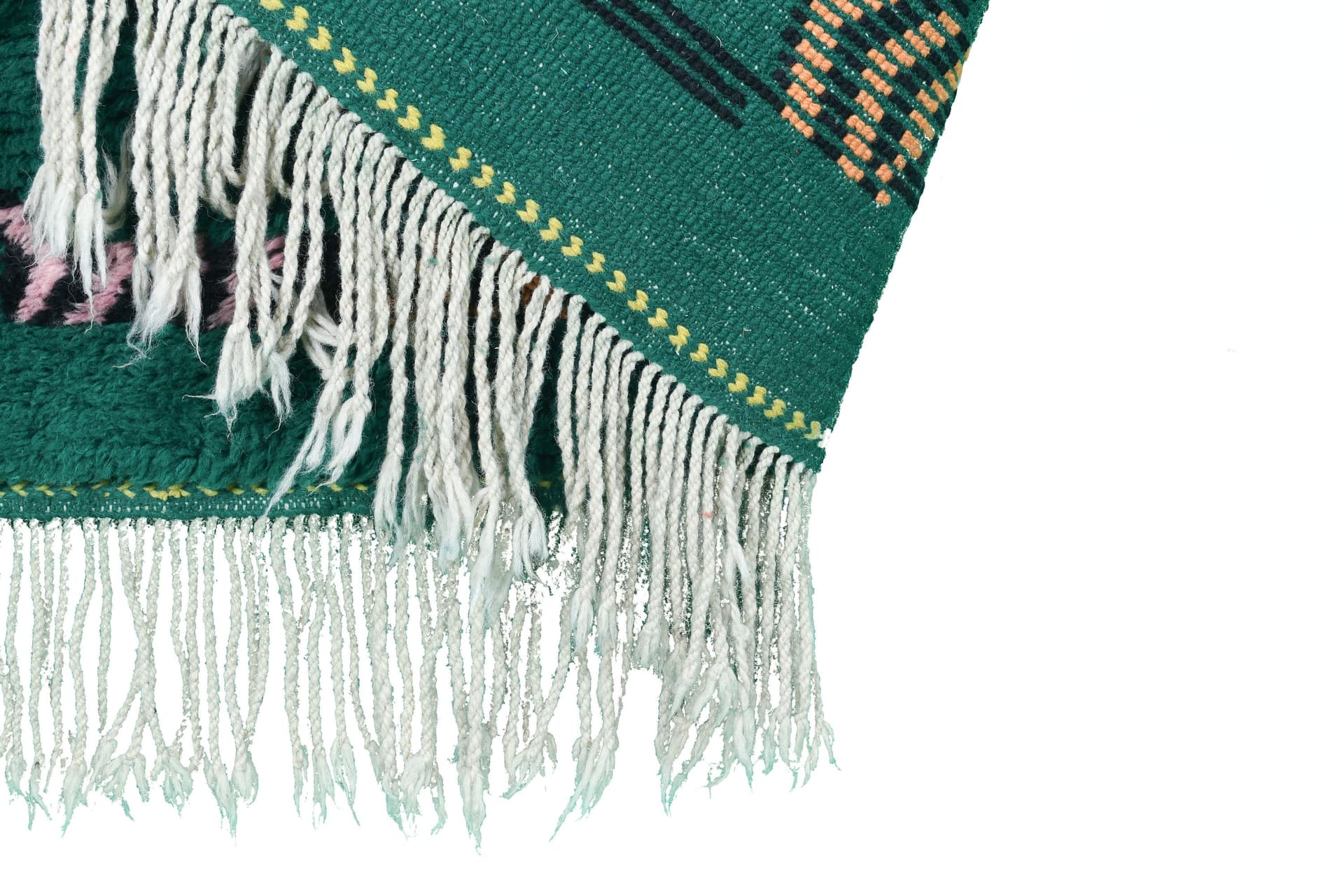Emerald Green Abstract Line Rug