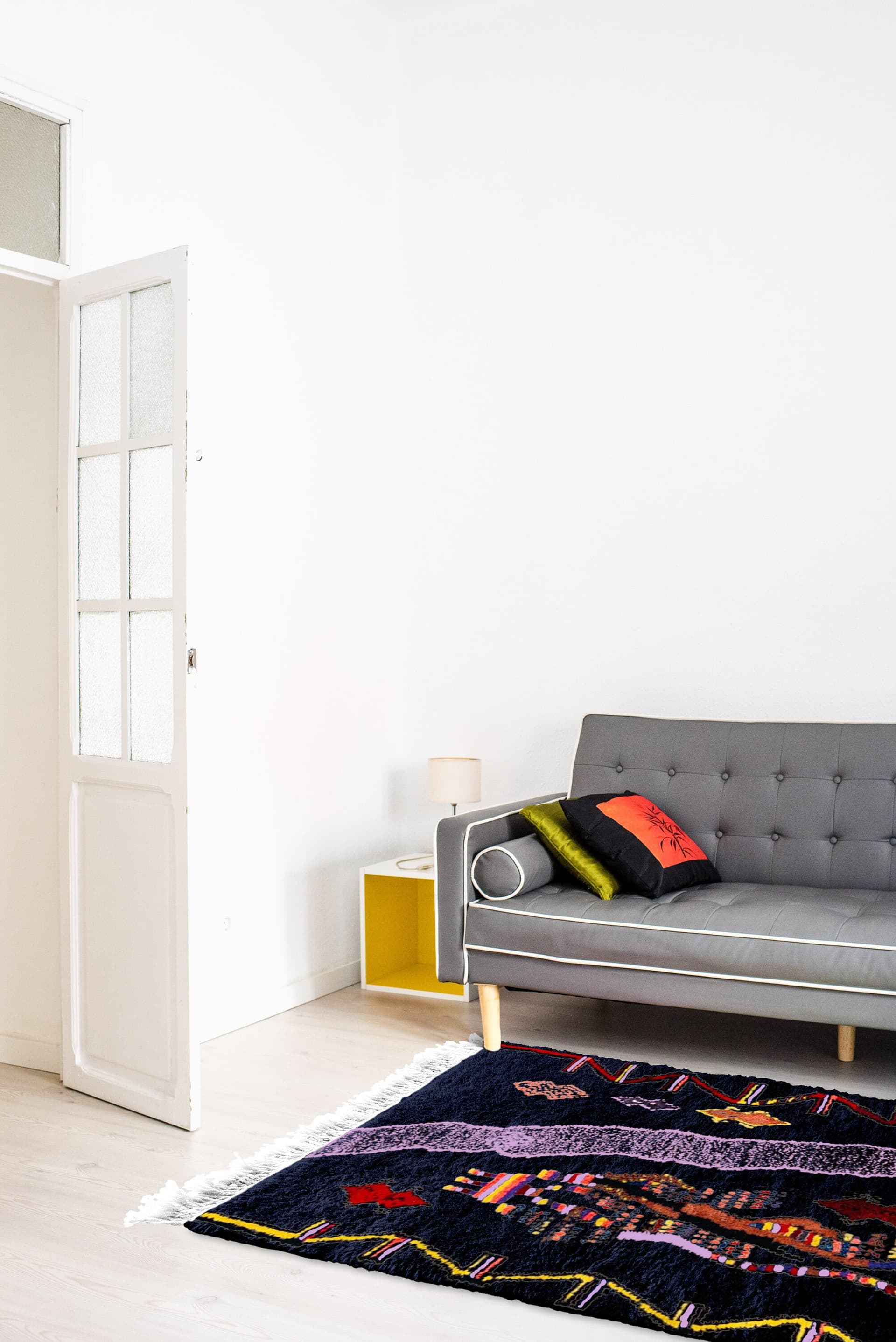 Black Abstract Azilal Rug