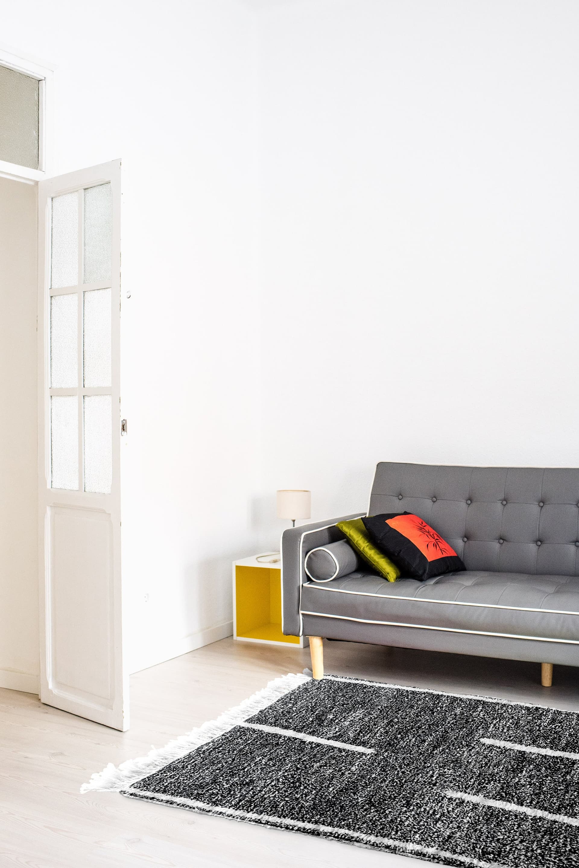 Black Grid Beni Ourain Rug
