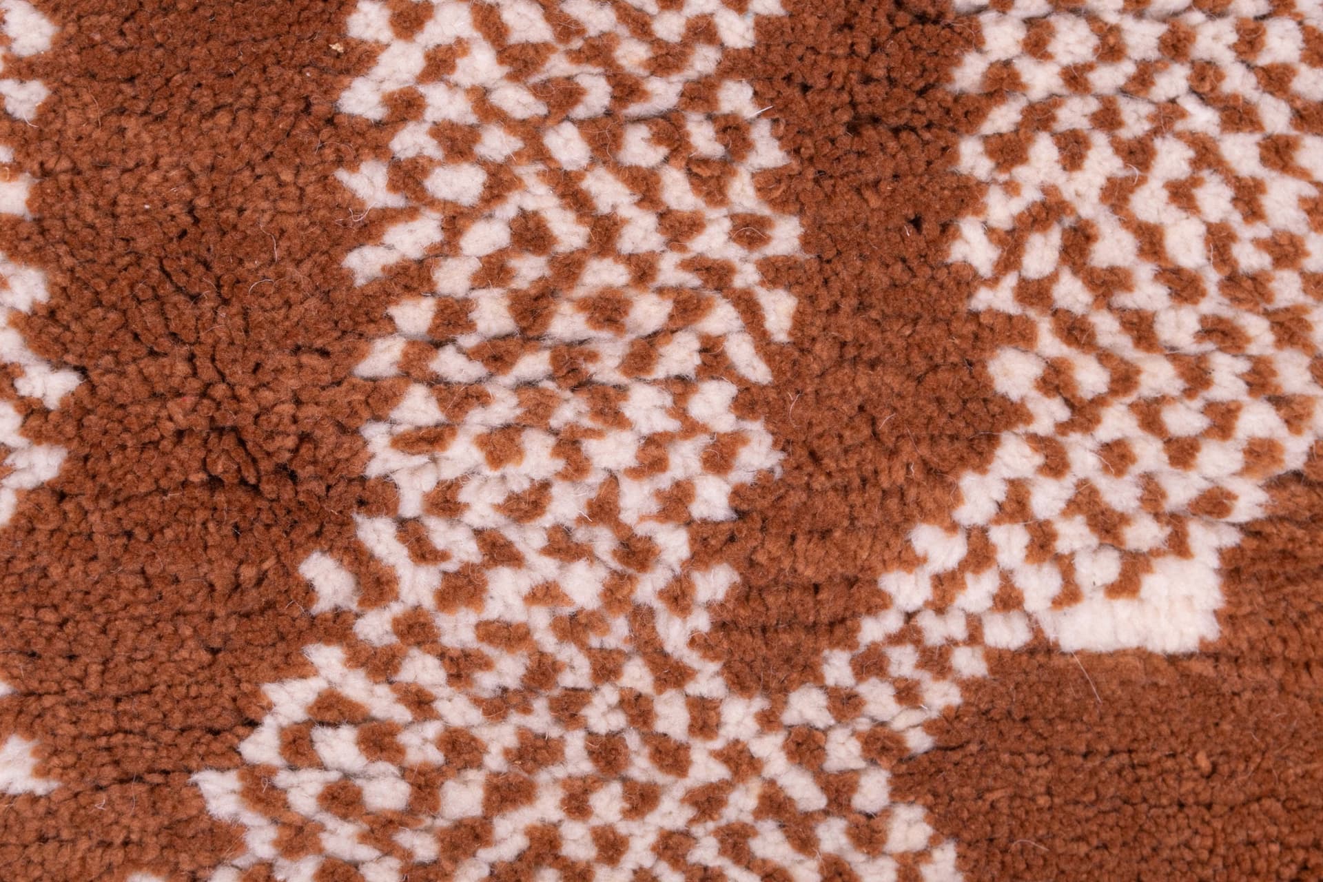 Rust Geometric Beni Mrirt Rug