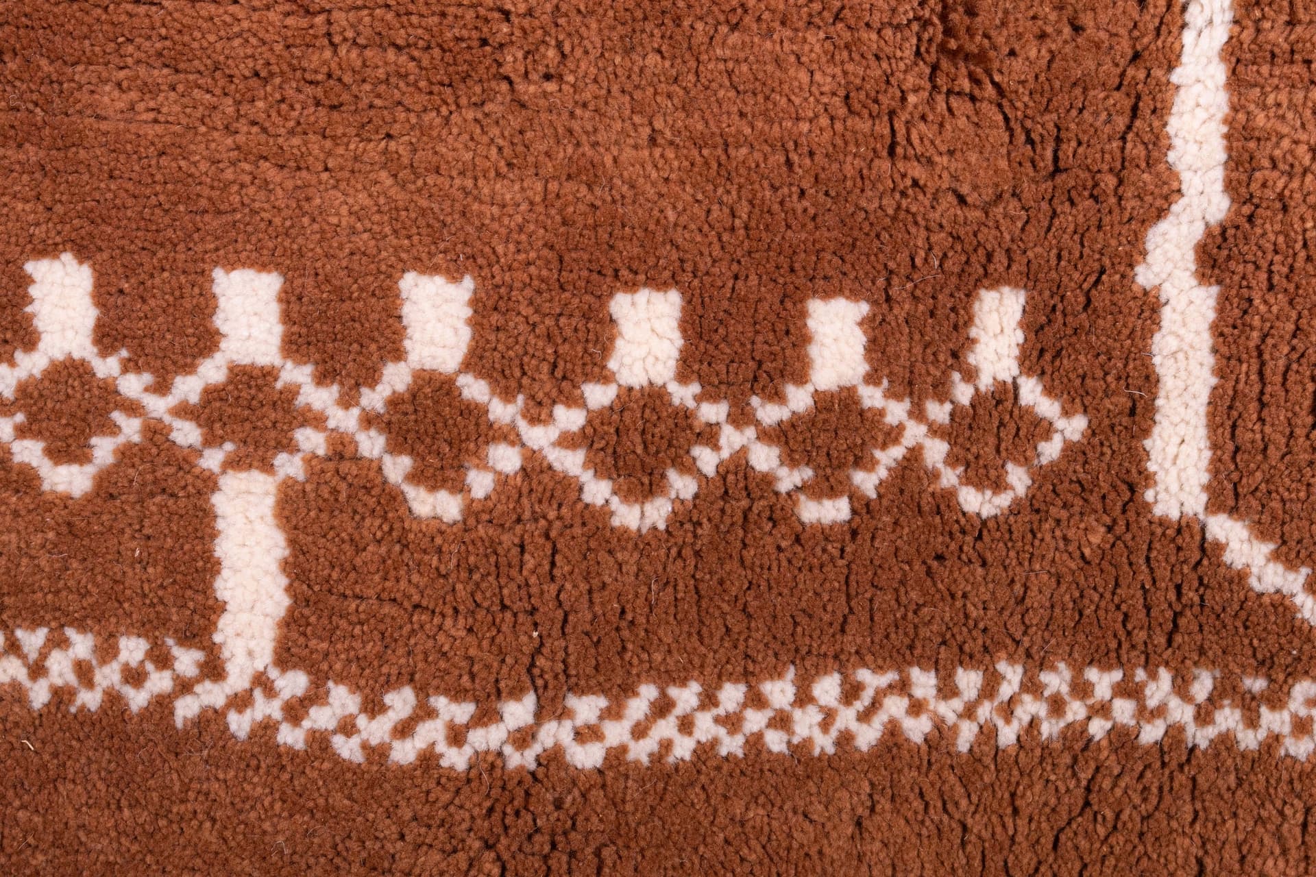 Rust Geometric Beni Mrirt Rug