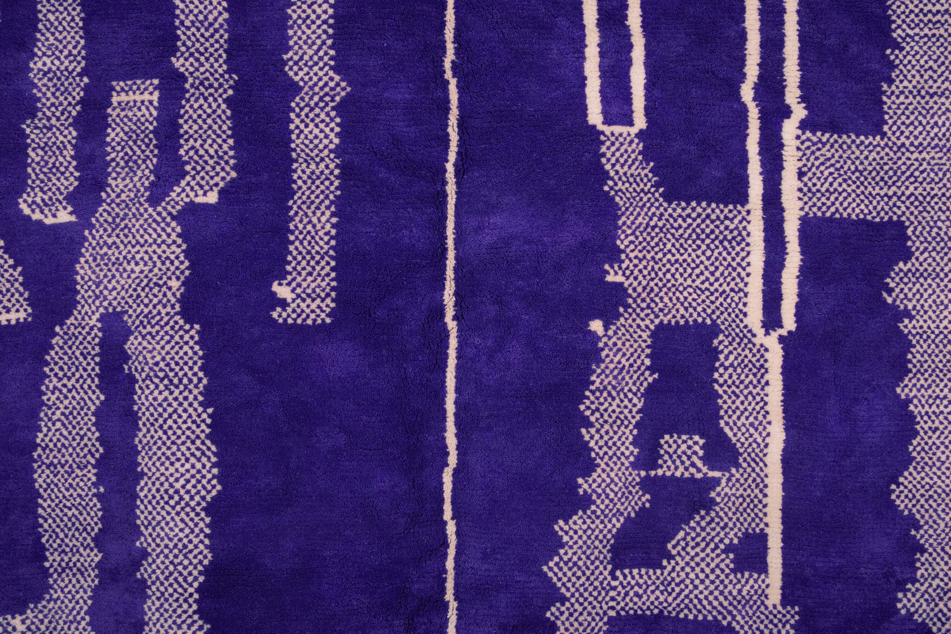 Purple Abstract Beni Mrirt Rug