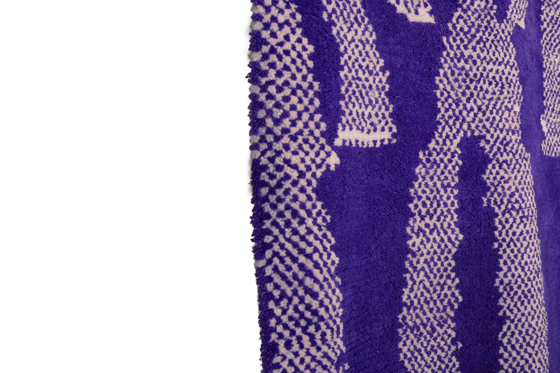 Purple Abstract Beni Mrirt Rug