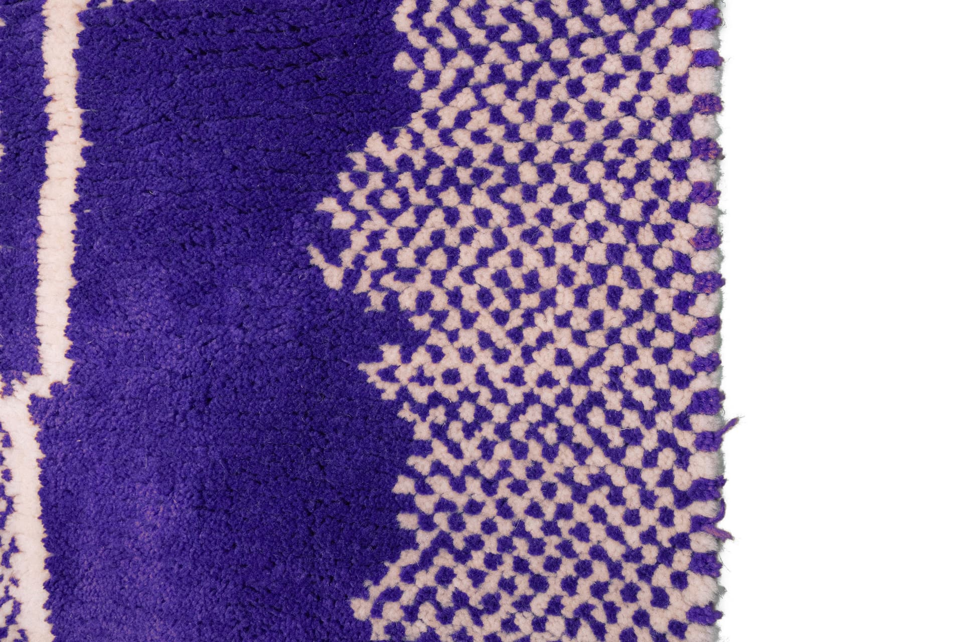 Purple Abstract Beni Mrirt Rug