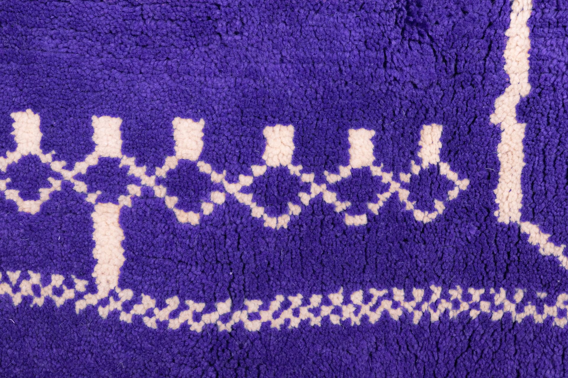 Purple Abstract Beni Mrirt Rug