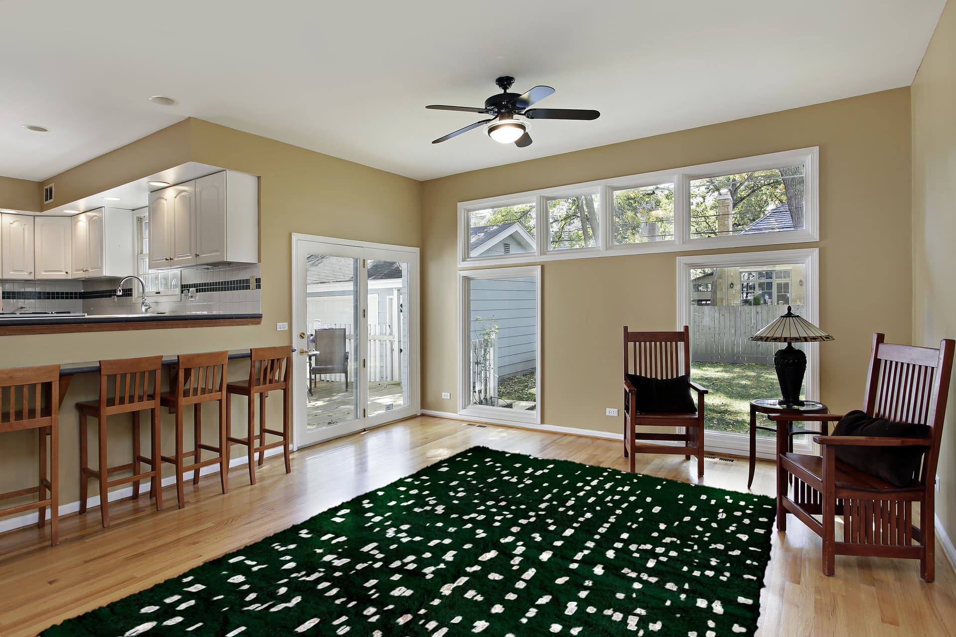 Green Confetti Beni Mrirt Rug