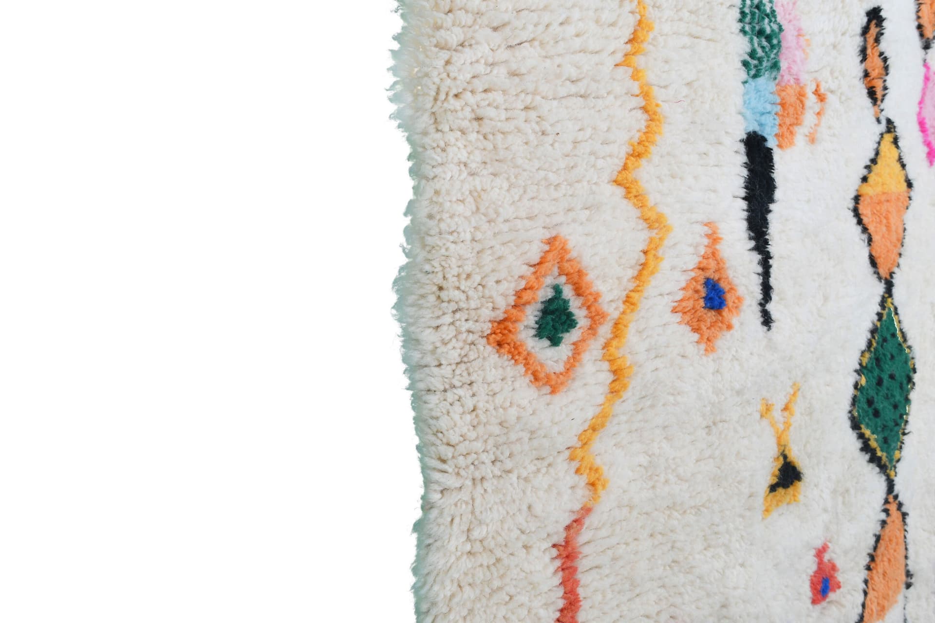 Neutral Diamond Motif Azilal Rug