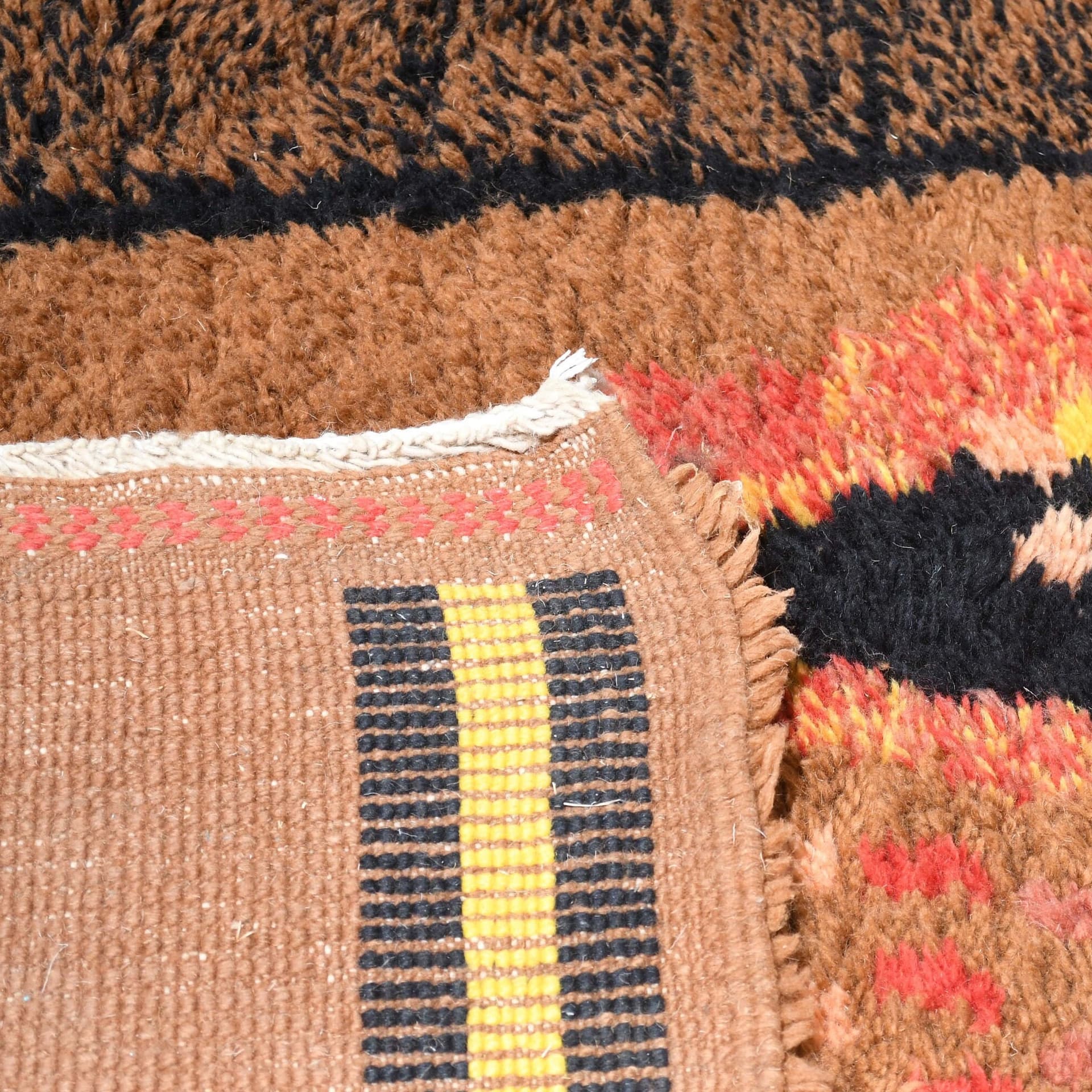 Brown Multicolor Boujaad Rug