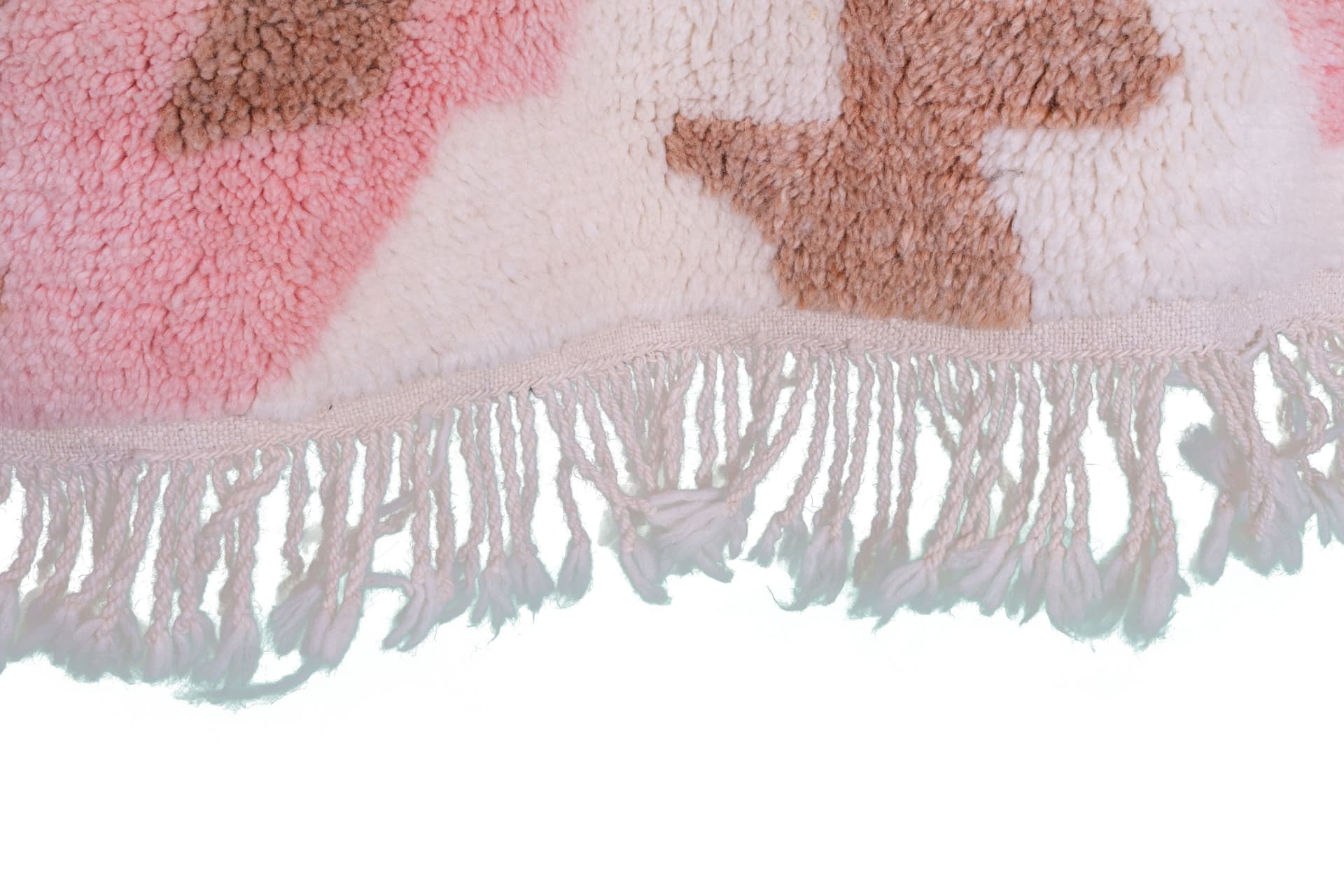 Ivory Green Diamond Beni Mrirt Rug