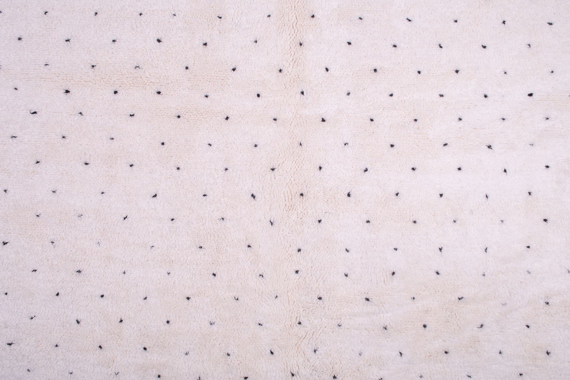 Ivory Black Speckle Beni Ourain Rug