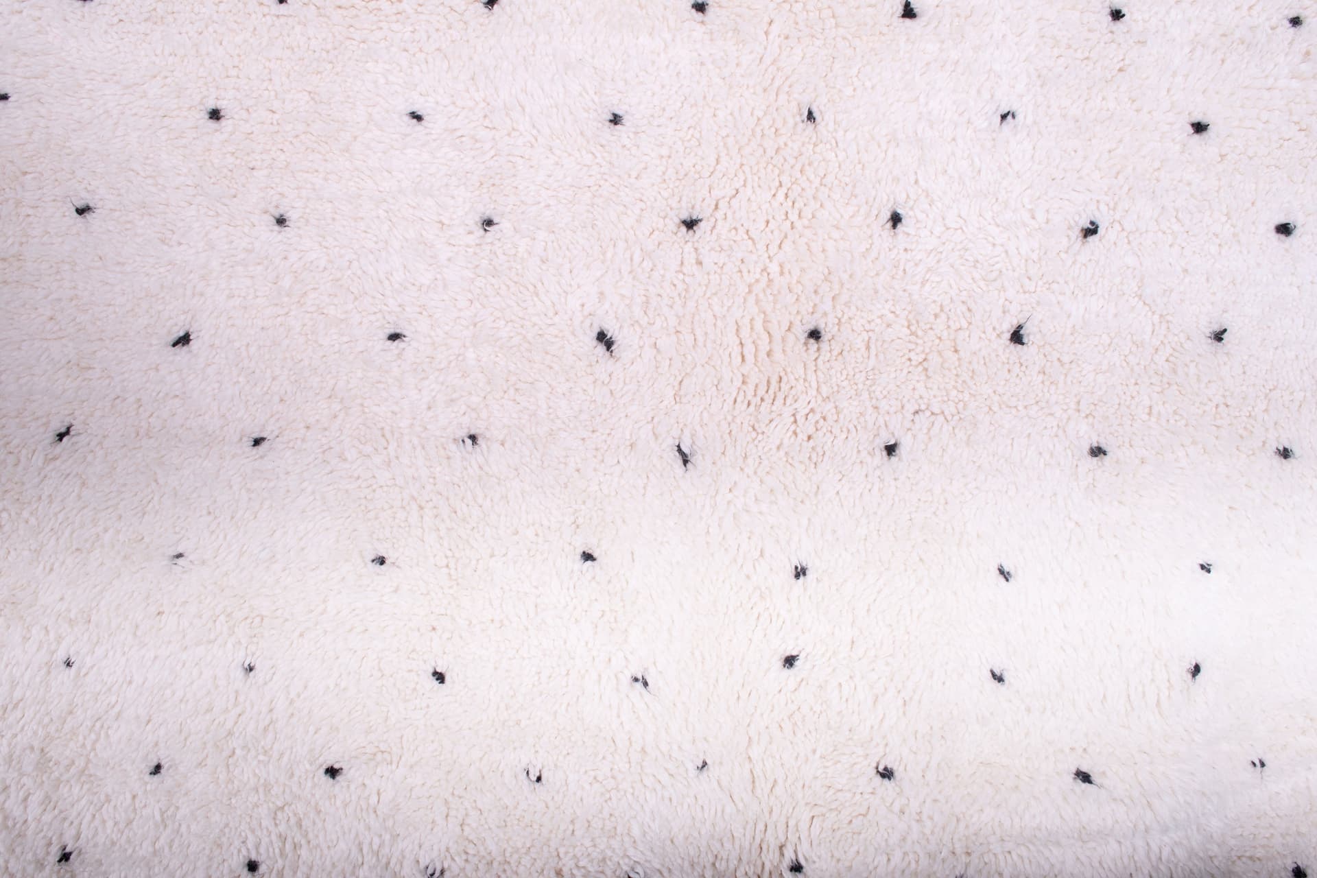 Ivory Black Speckle Beni Ourain Rug