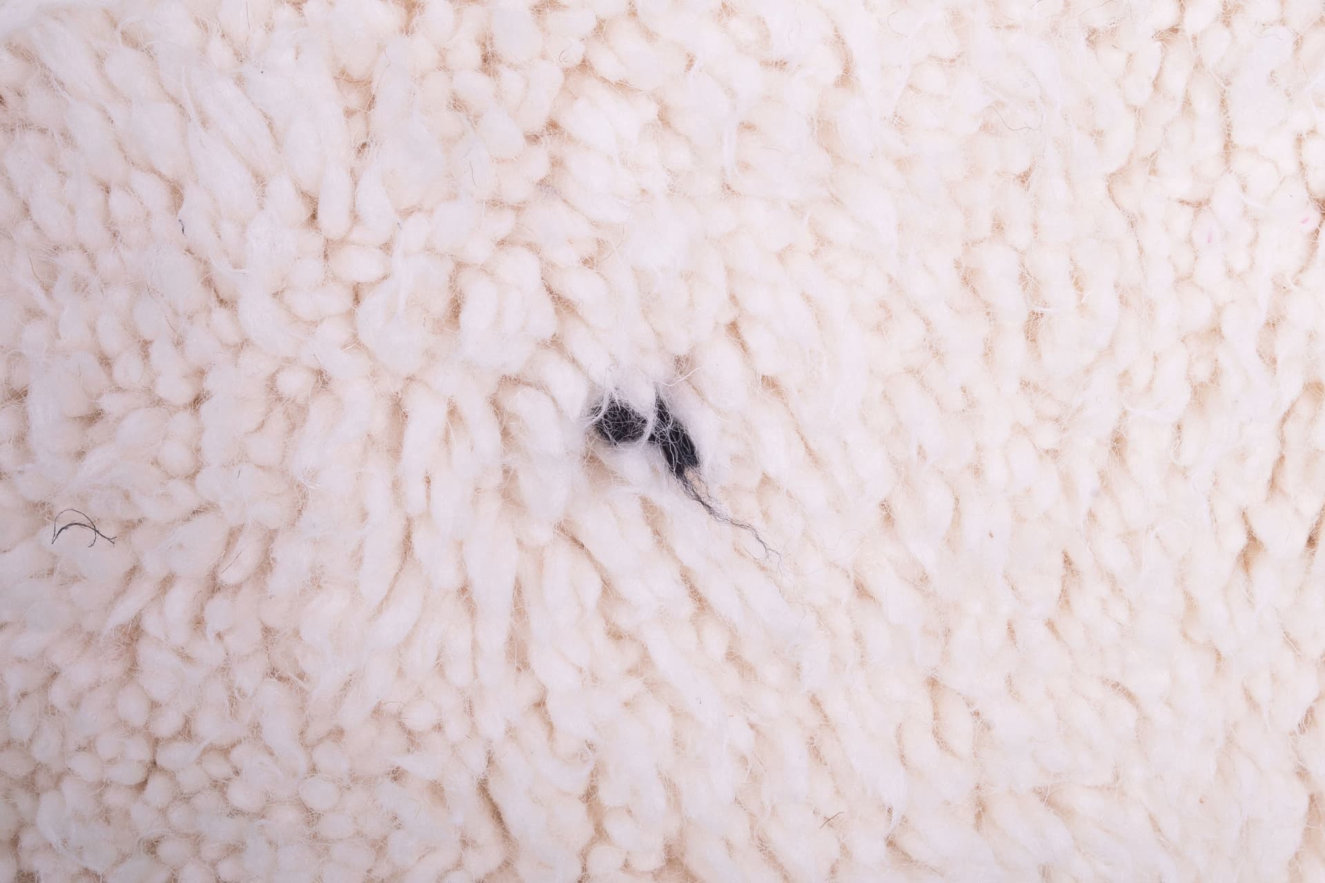Ivory Black Speckle Beni Ourain Rug