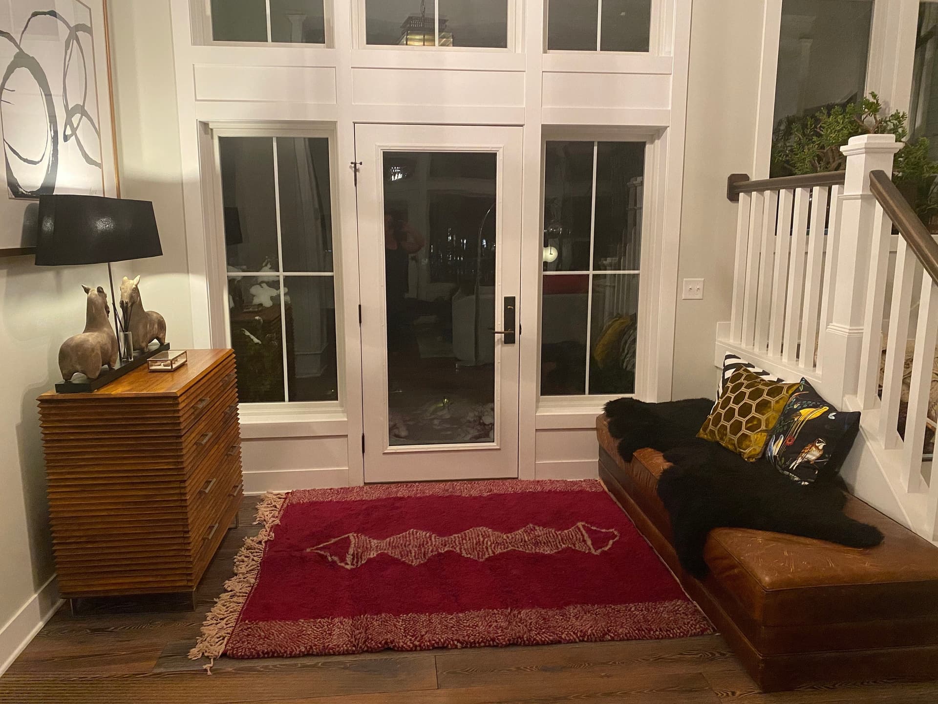Purple Zigzag Beni Mrirt Rug