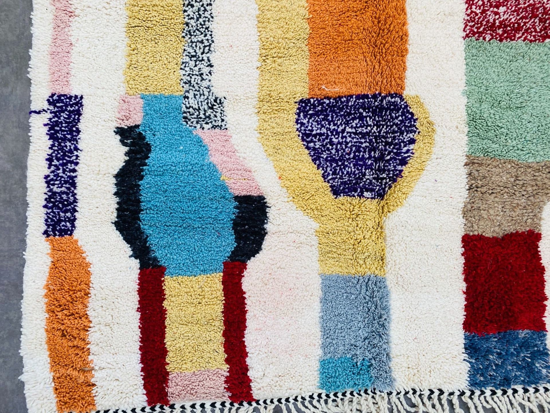 Multicolor Abstract Beni Ourain Rug