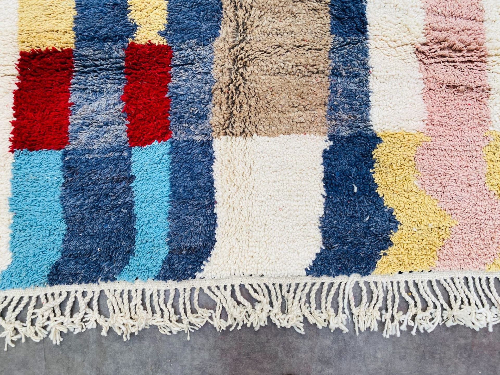 Multicolor Abstract Beni Ourain Rug