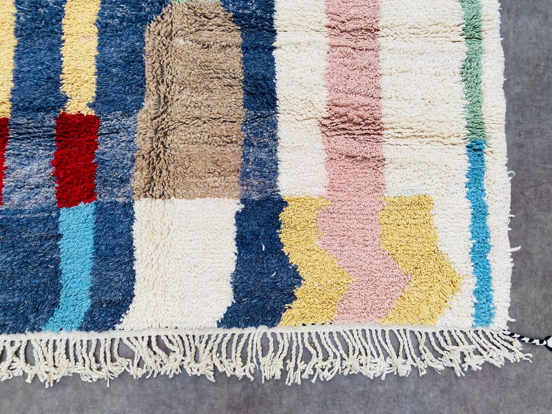 Multicolor Abstract Beni Ourain Rug