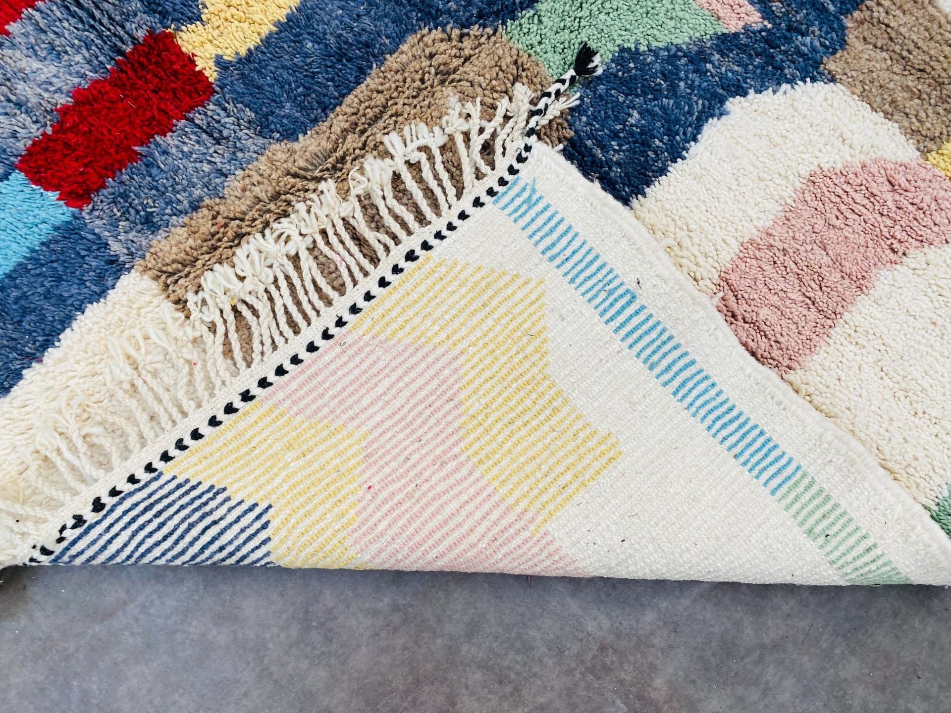 Multicolor Abstract Beni Ourain Rug