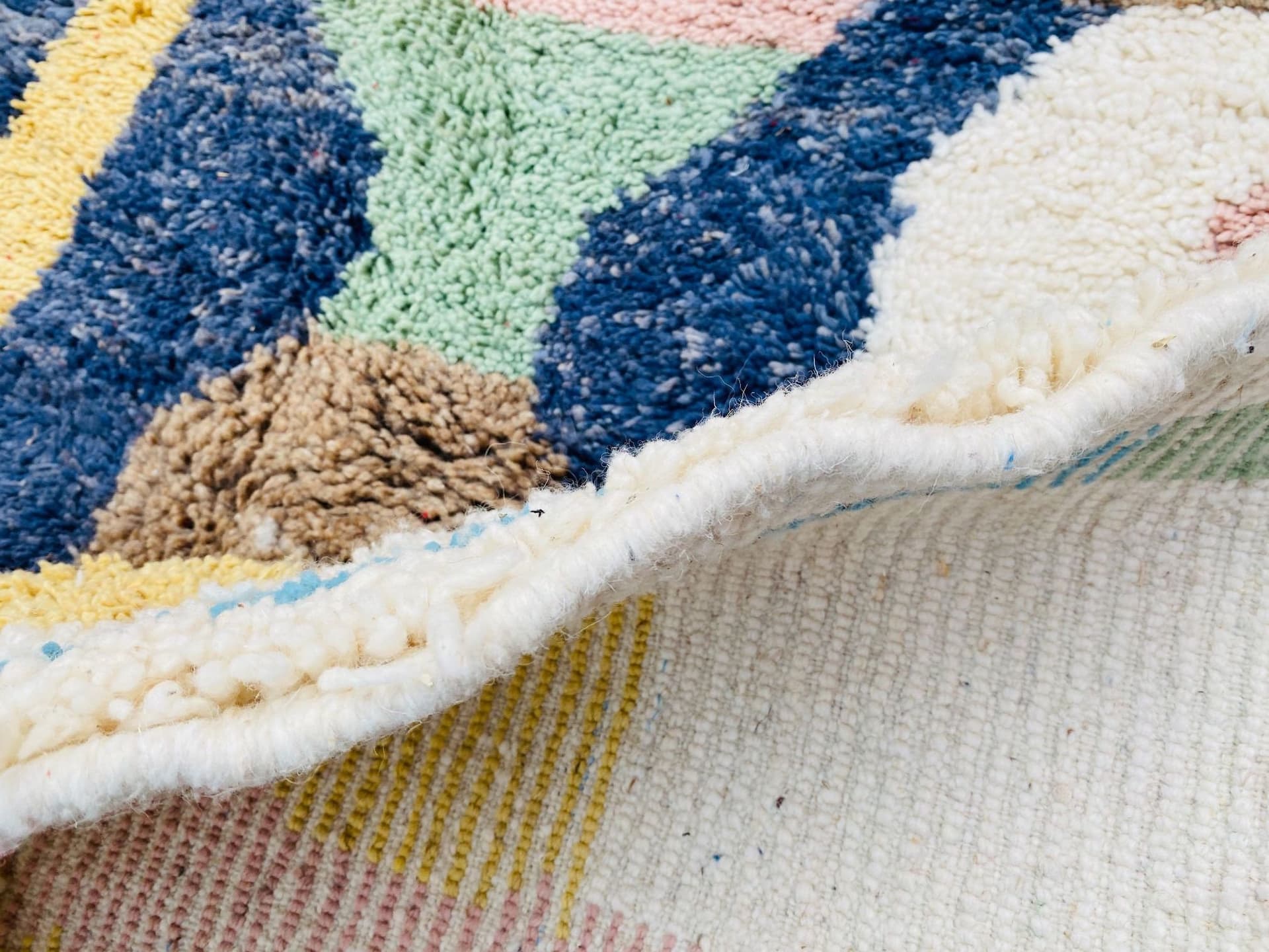Multicolor Abstract Beni Ourain Rug
