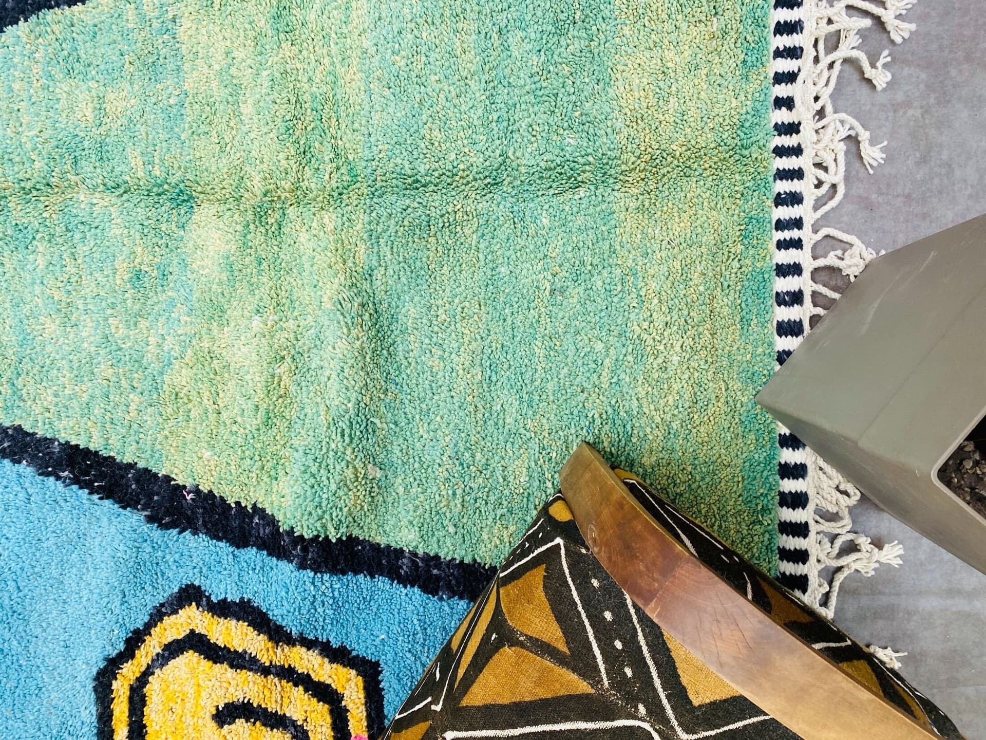 Mint Multicolor Abstract Rug