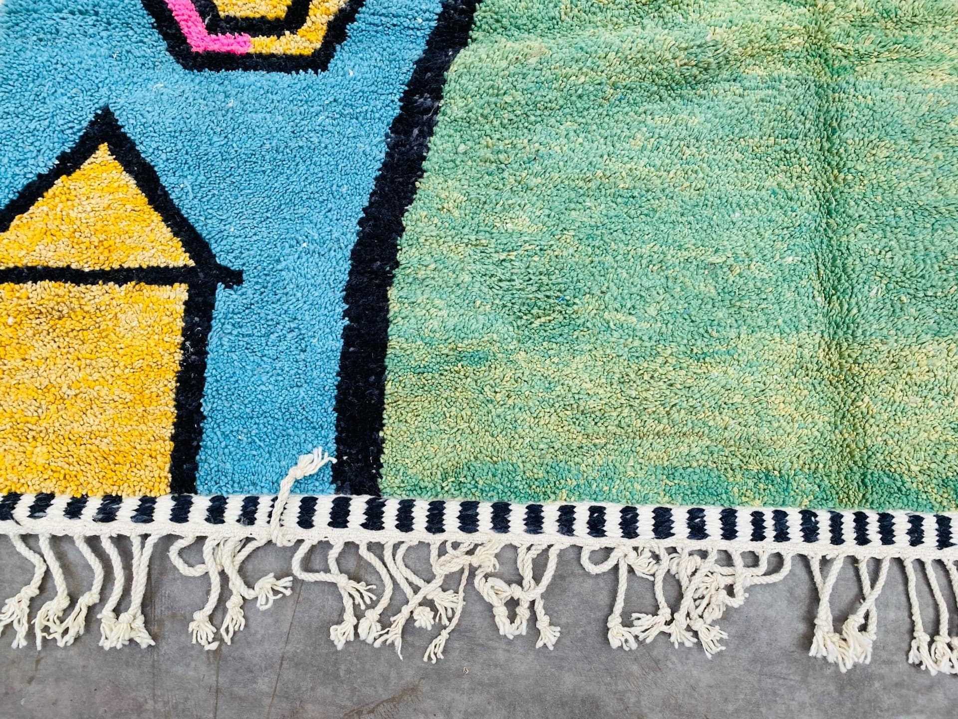 Mint Multicolor Abstract Rug