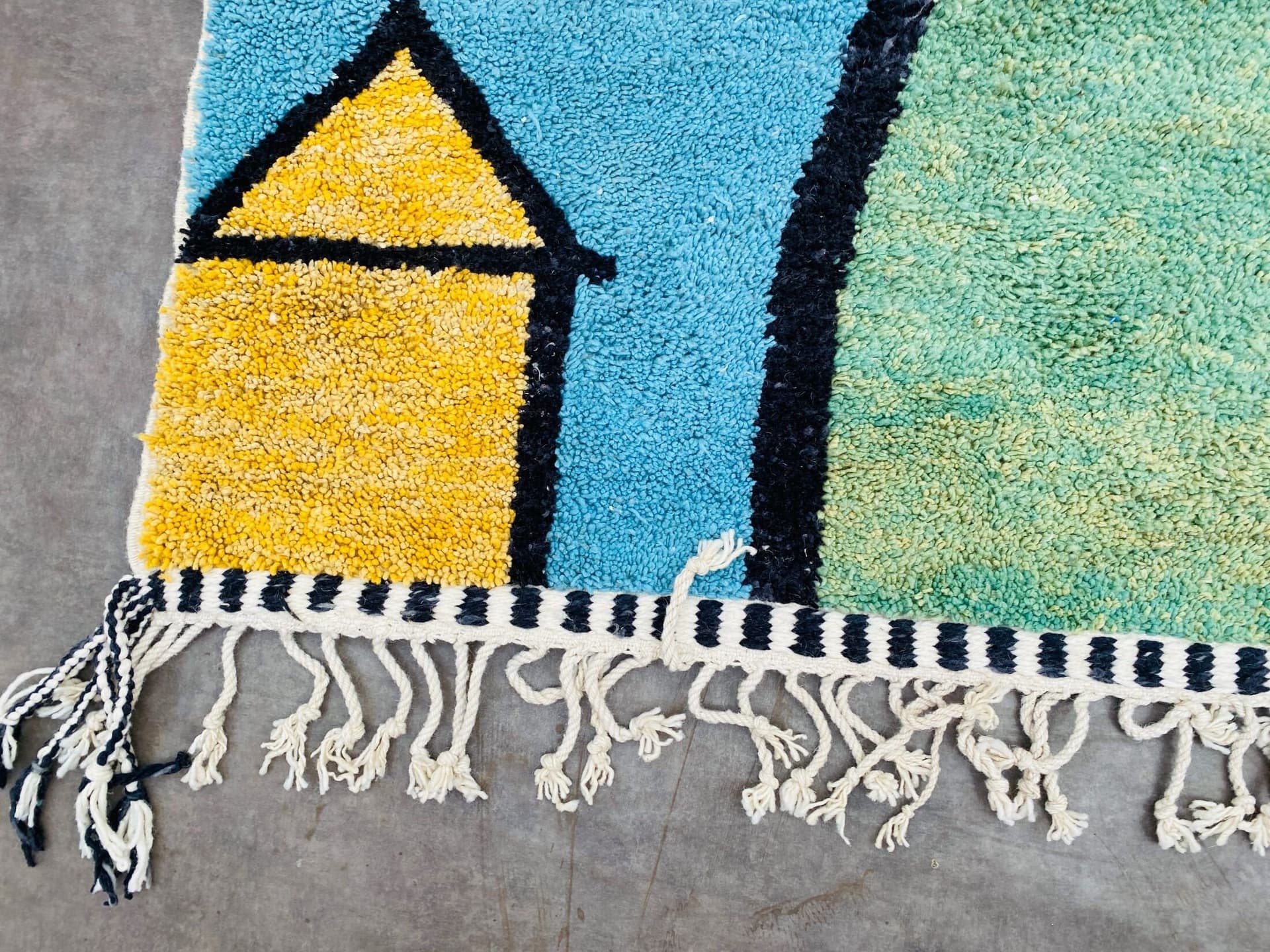 Mint Multicolor Abstract Rug