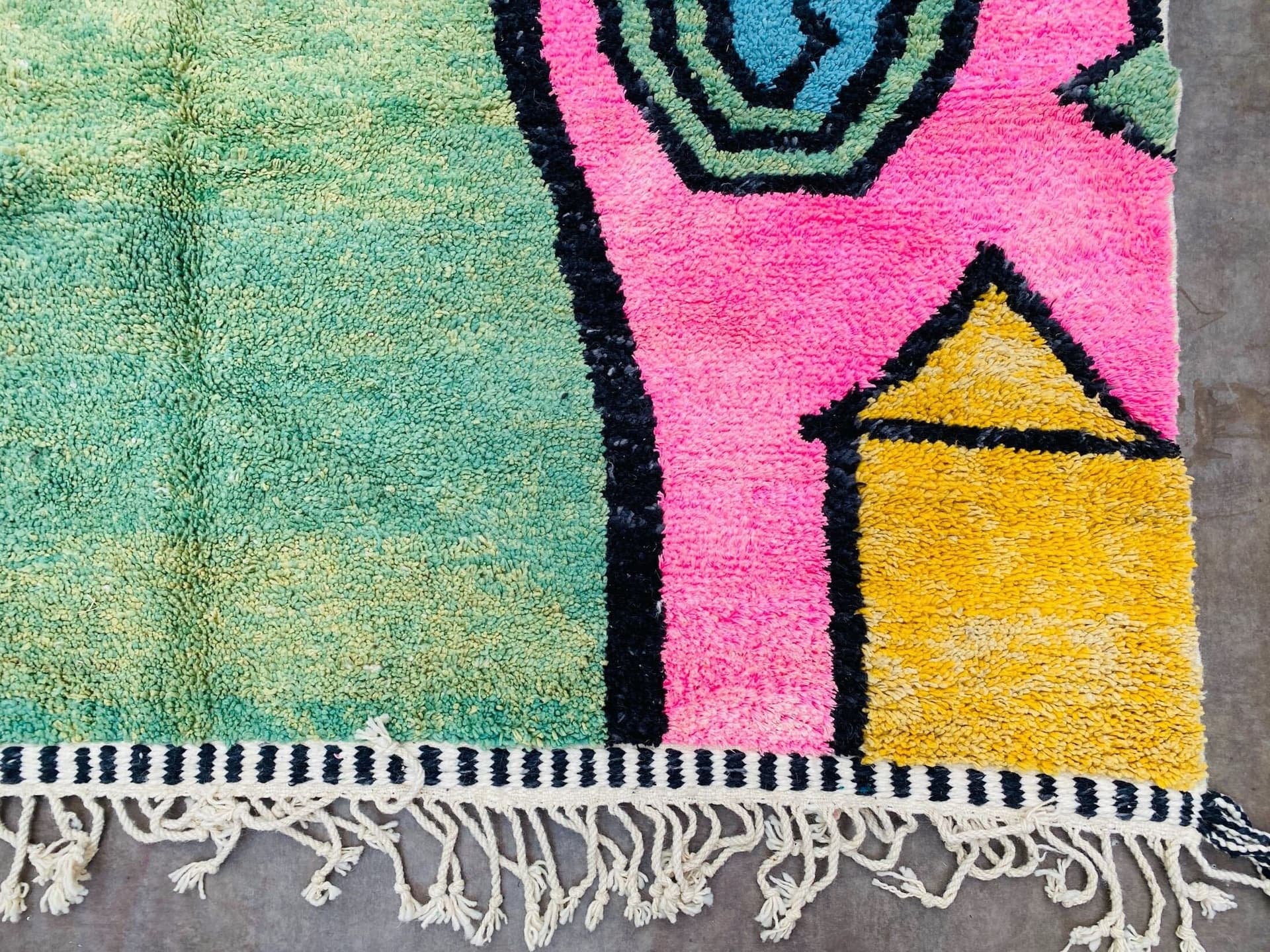 Mint Multicolor Abstract Rug