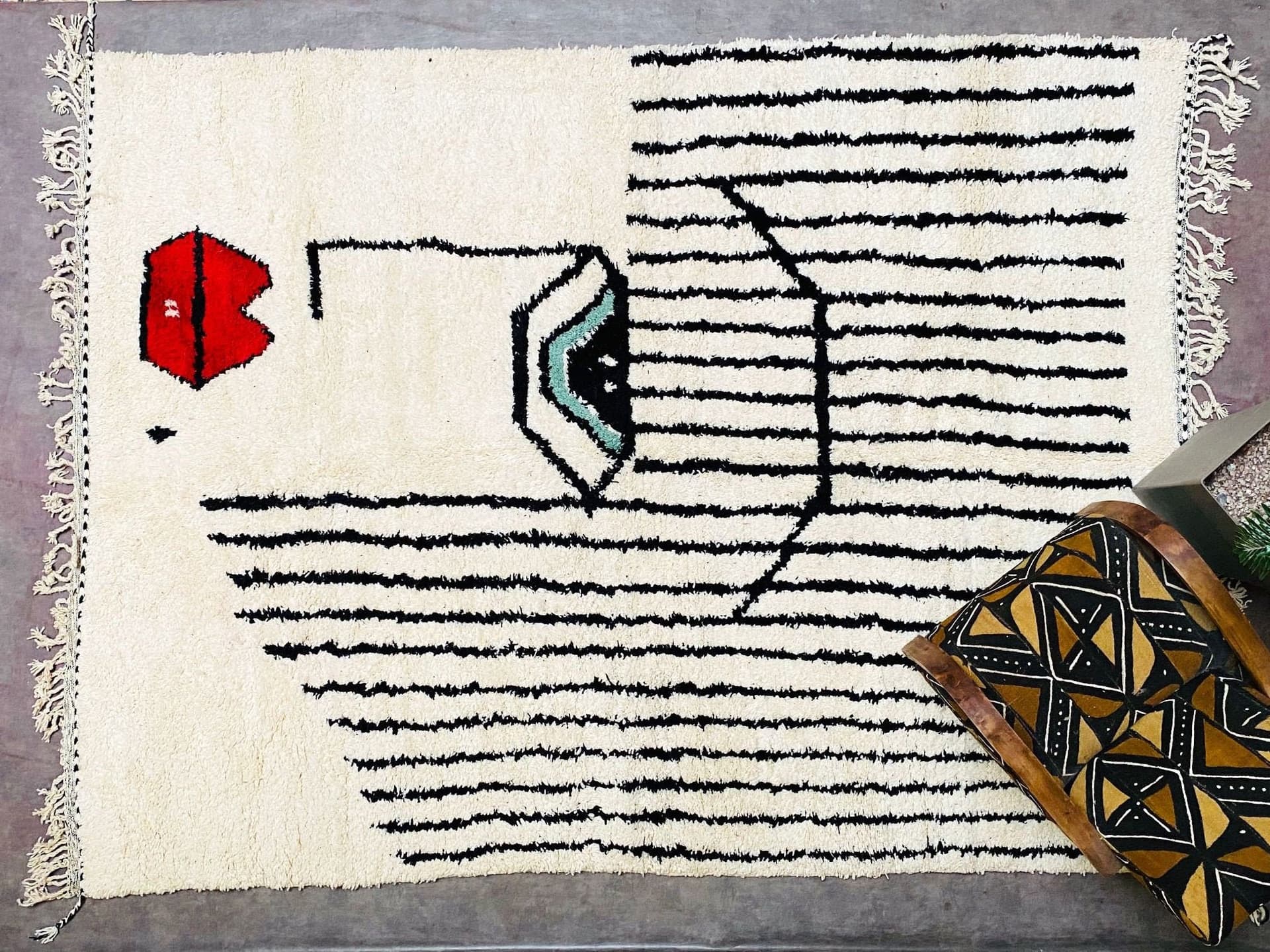 Neutral Lip Beni Ourain Rug