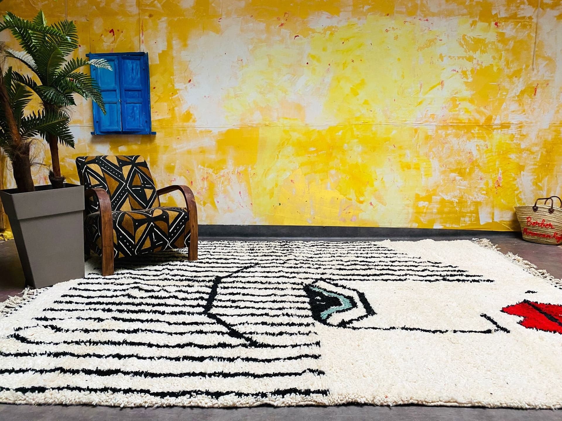 Neutral Lip Beni Ourain Rug