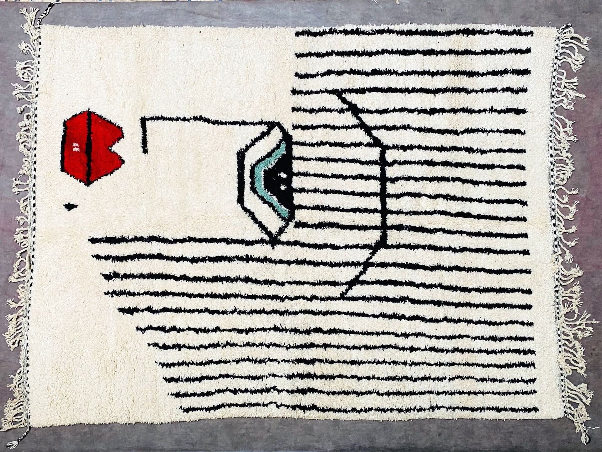 Neutral Lip Beni Ourain Rug