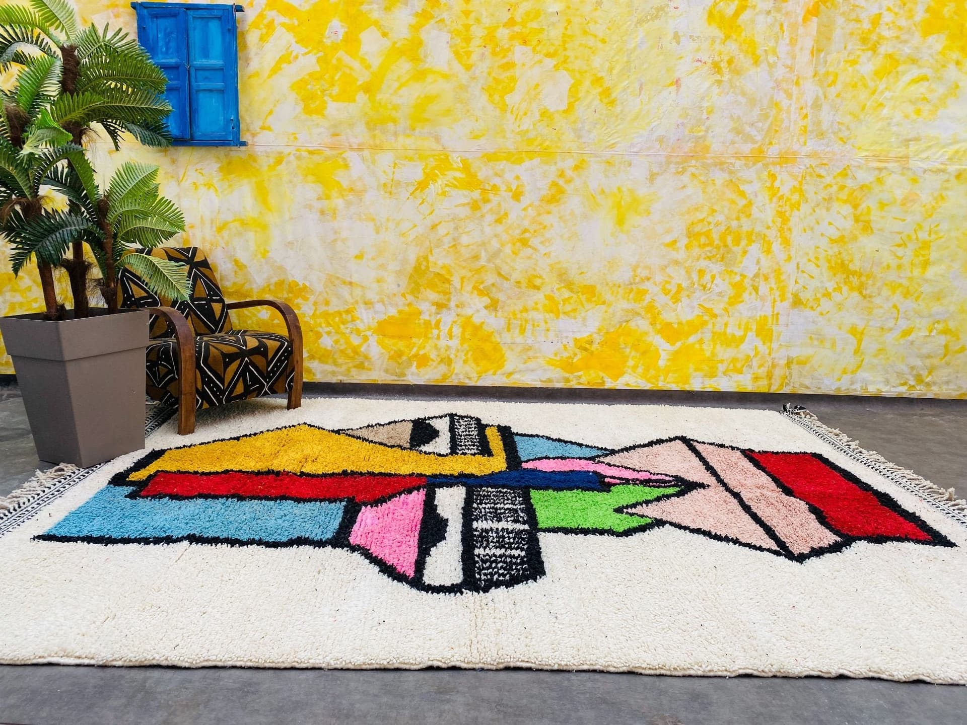 Ivory Totem Beni Ourain Rug