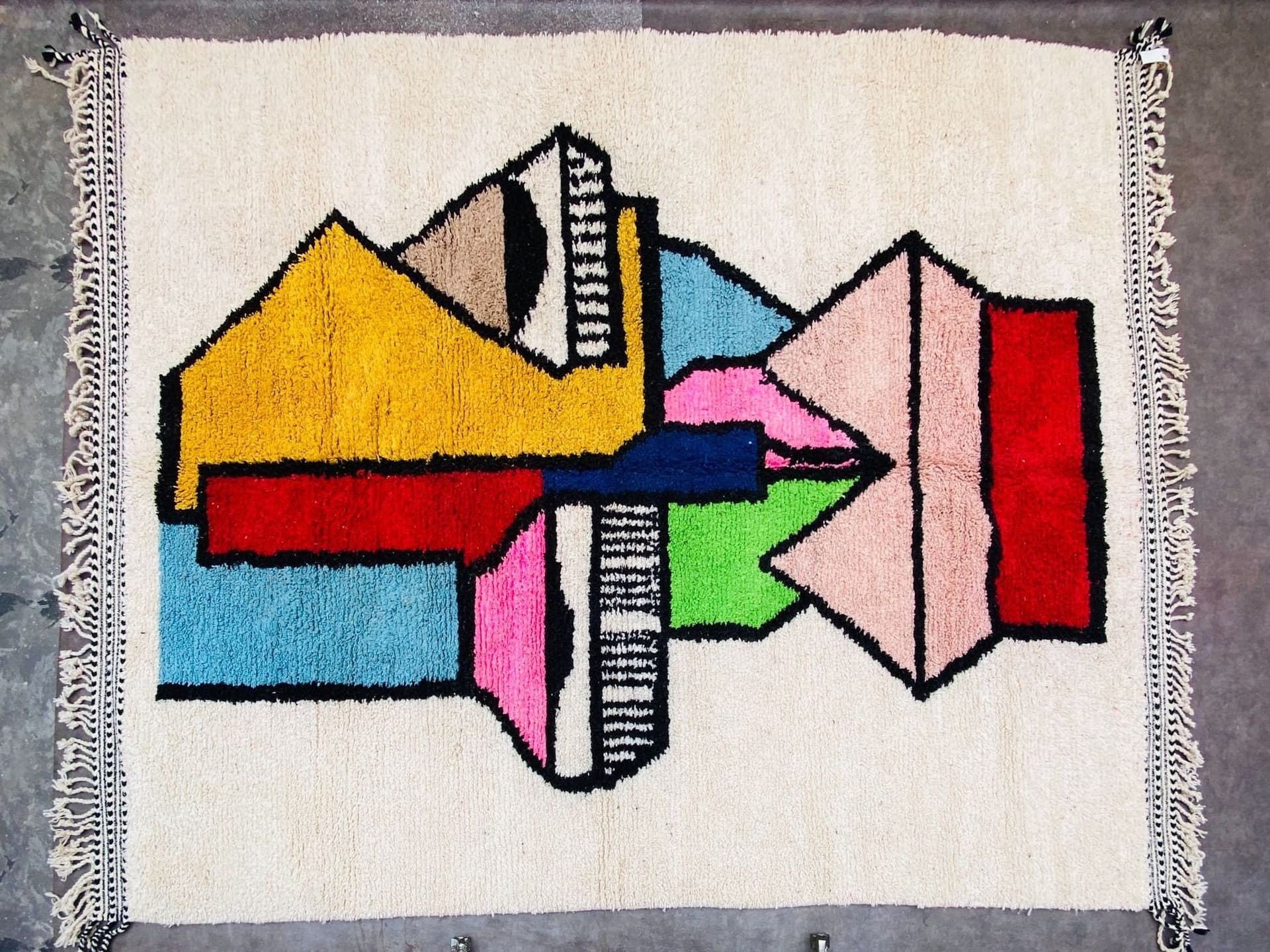 Ivory Totem Beni Ourain Rug