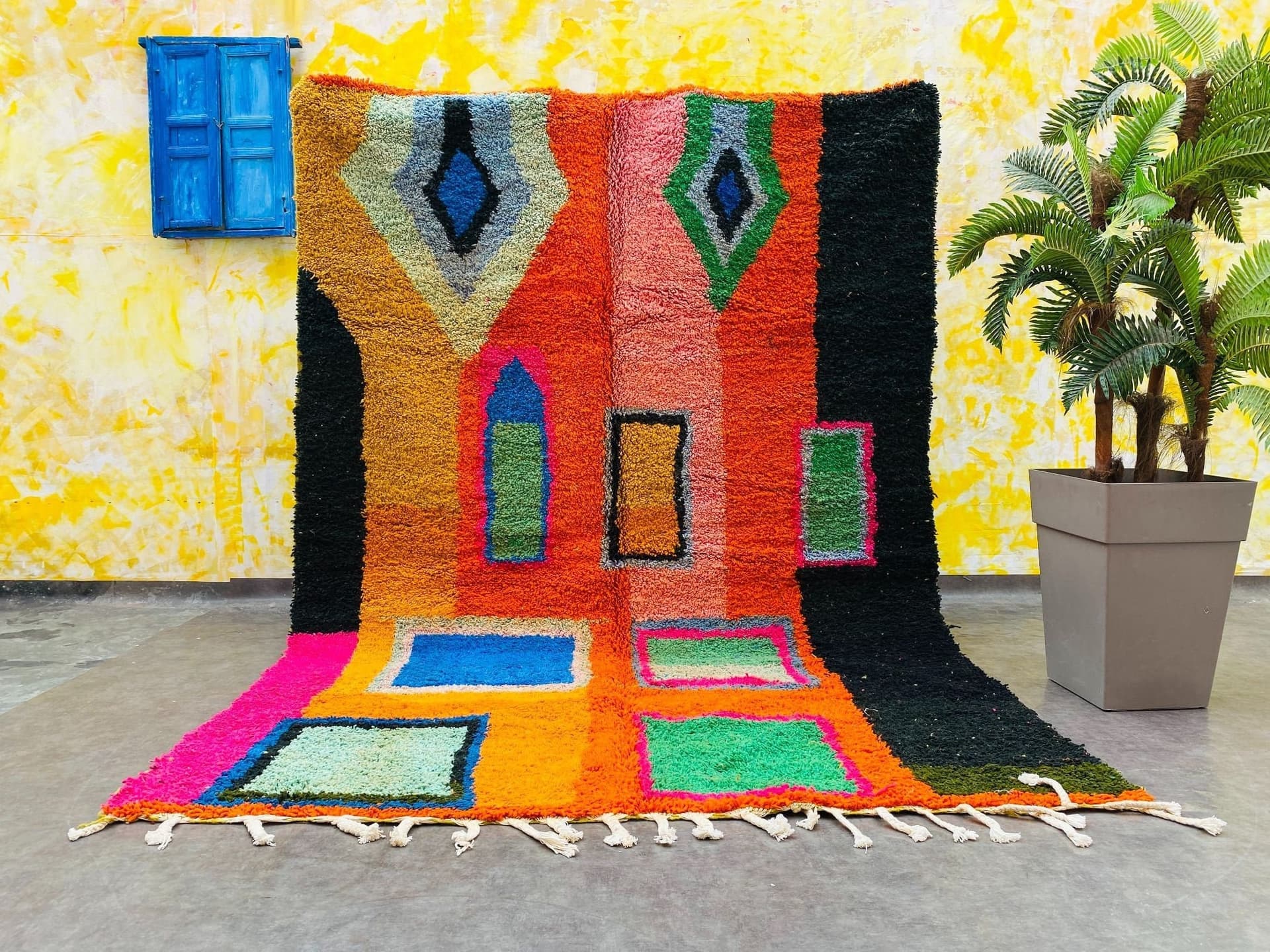 Multicolor Window Azilal Rug