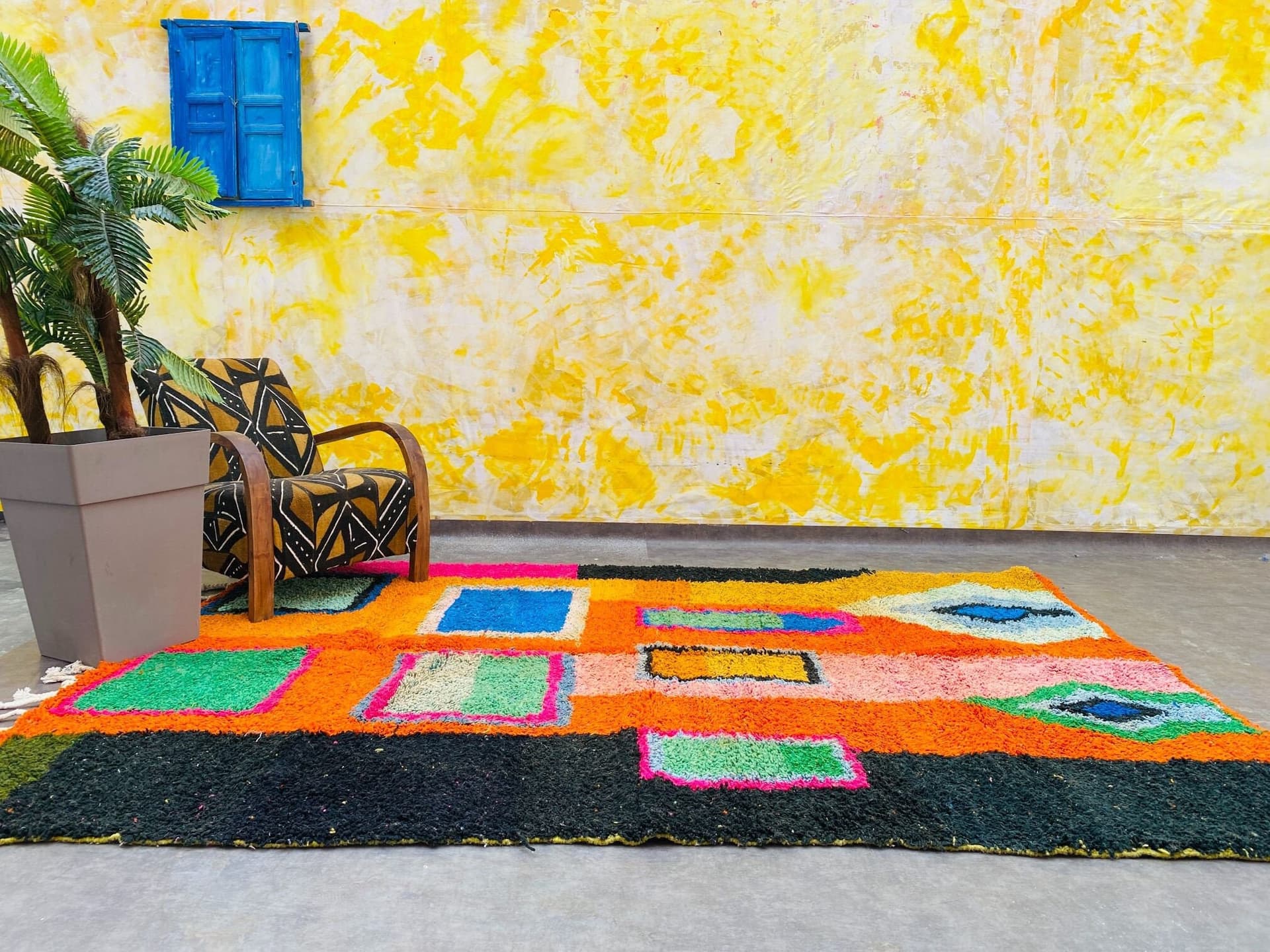 Multicolor Window Azilal Rug