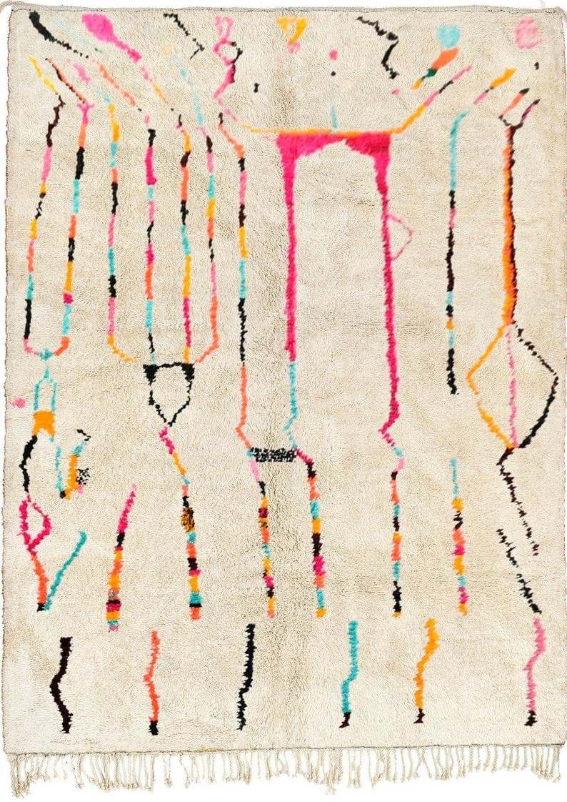 Multicolor Abstract Azilal Rug