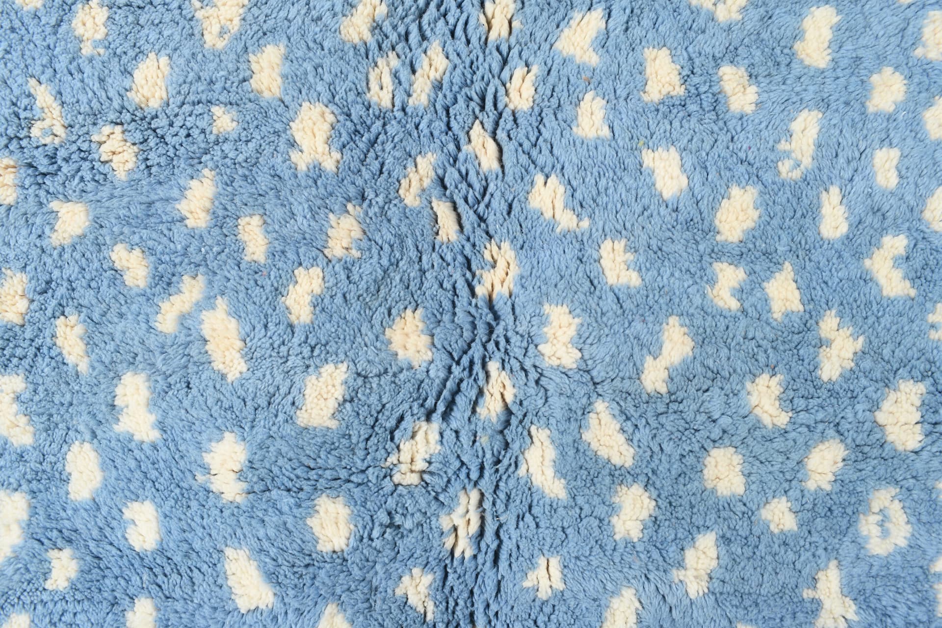 Blue Speckled Shag Rug
