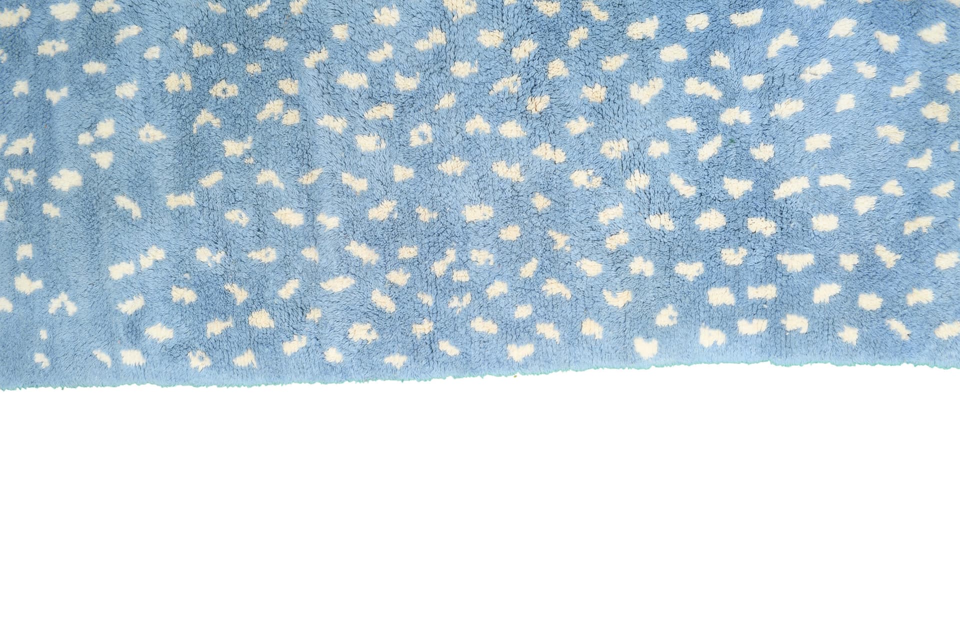 Blue Speckled Shag Rug