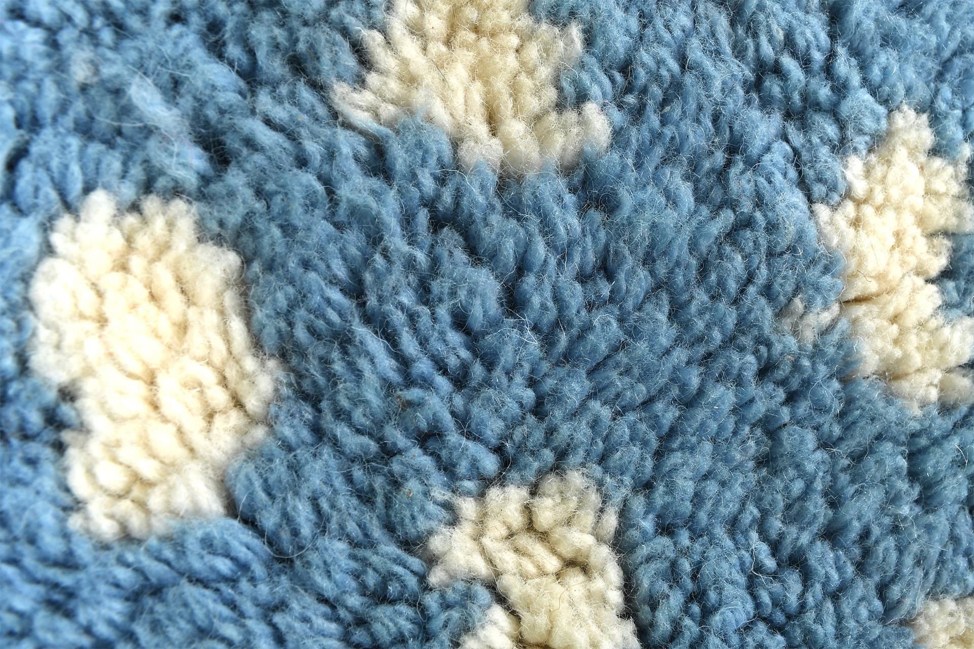 Blue Speckled Shag Rug