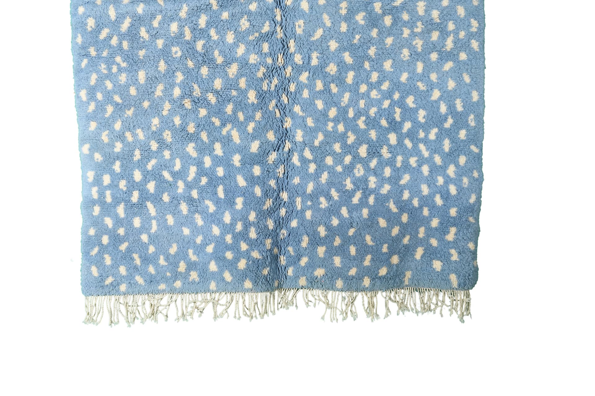 Blue Speckled Shag Rug