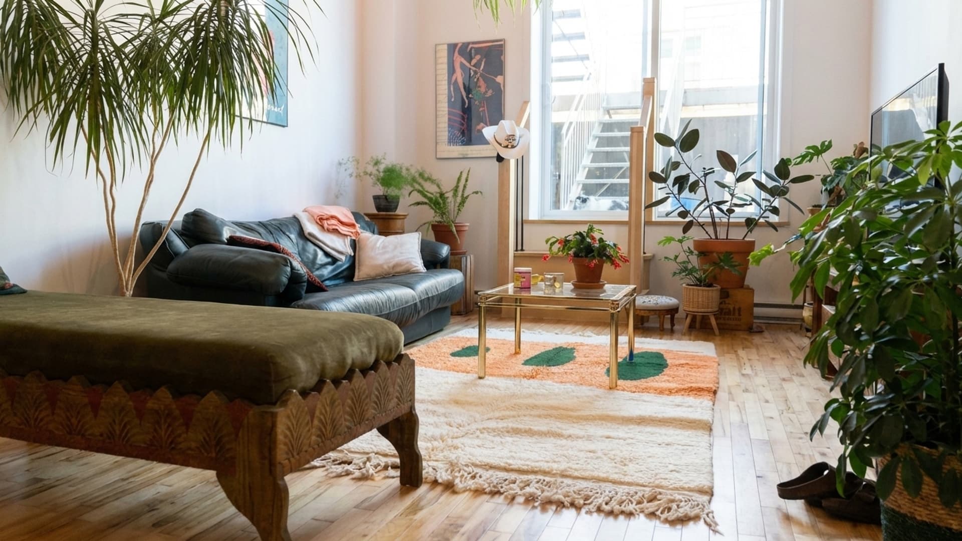 Moroccan Rug Handmade Wool 8x10 - Cream Ivory Modern Boho Area Rug for Living Room Bedroom - Mrirt