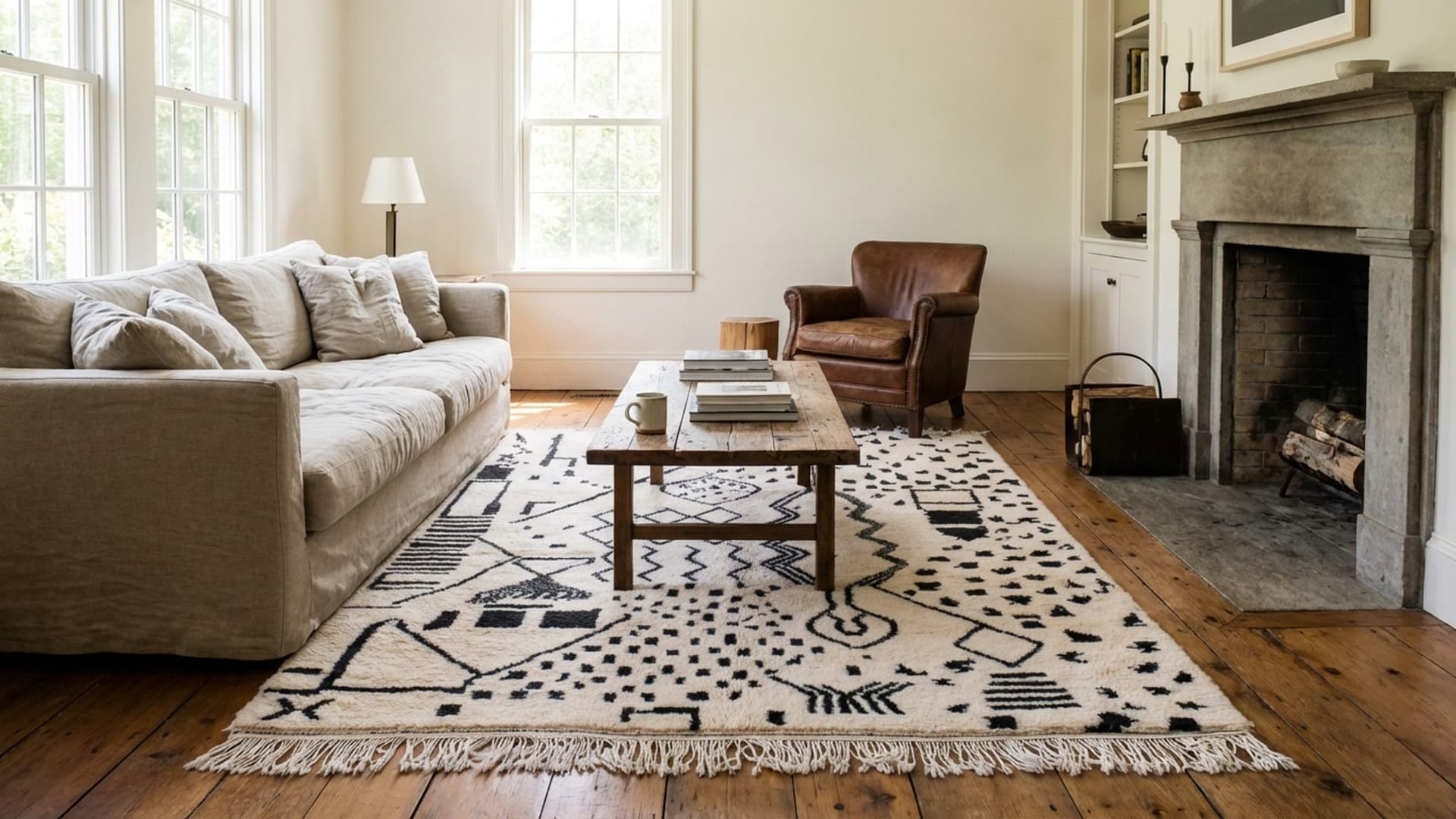 Tapis Abstrait – VINA0073-W-40_BK-39