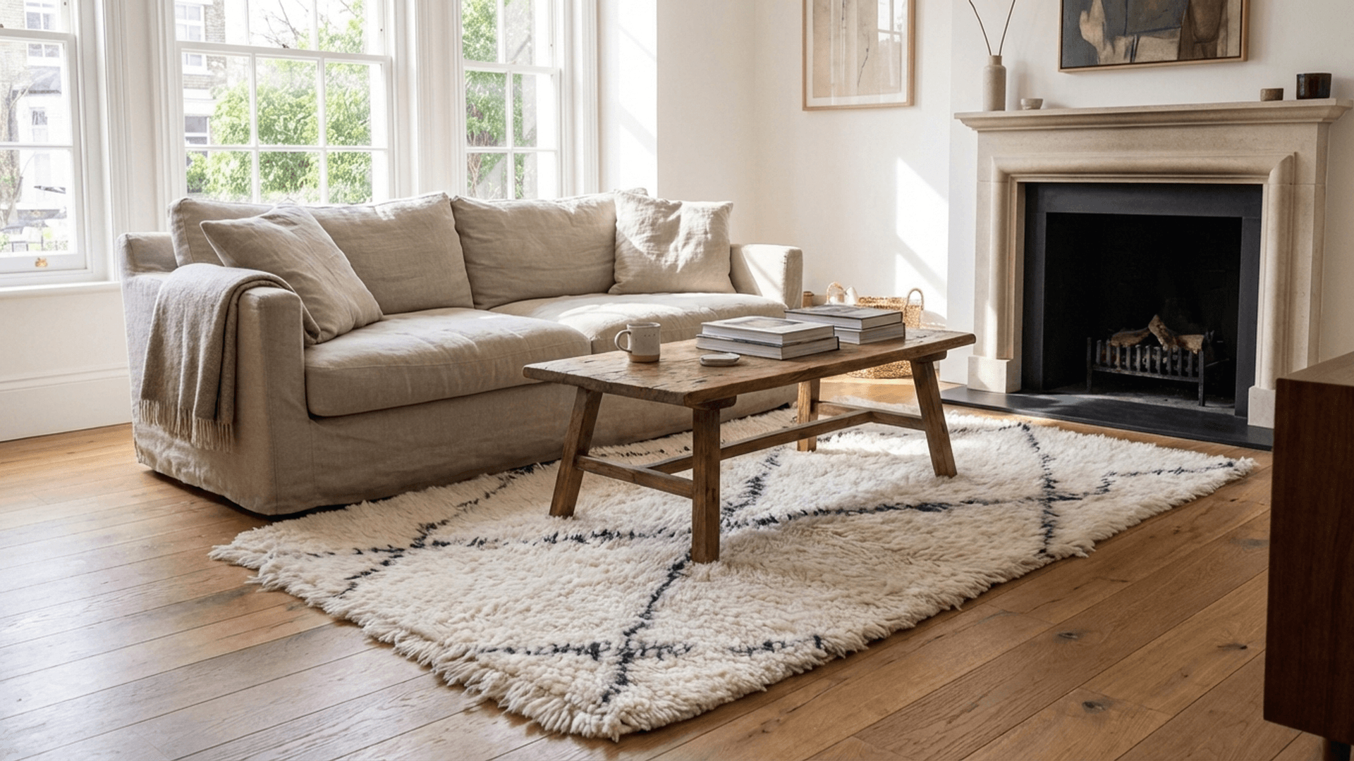 → Beni Ourain Rugs – WOO-55659