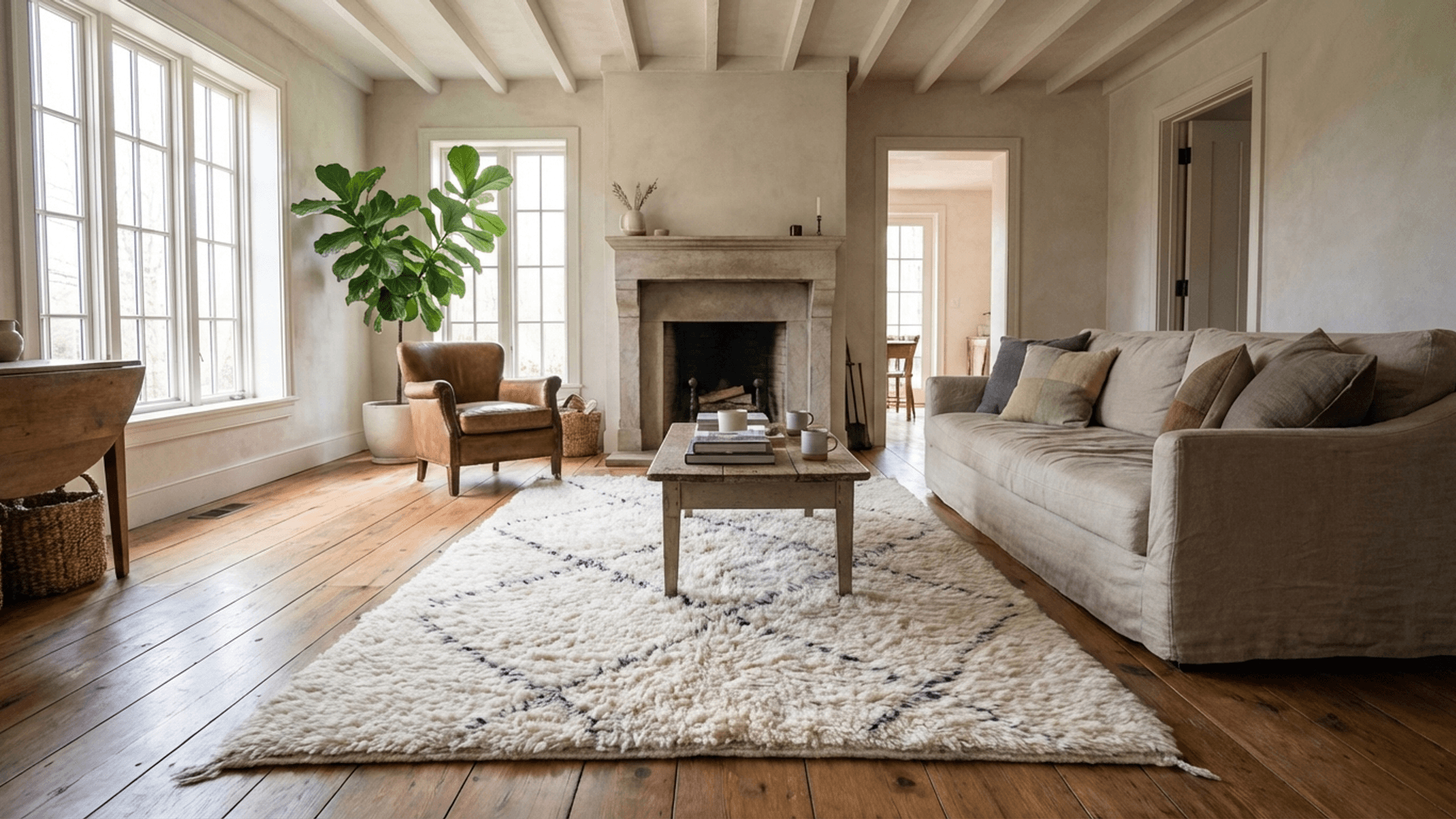 → Beni Ourain Teppiche – WOO-55670