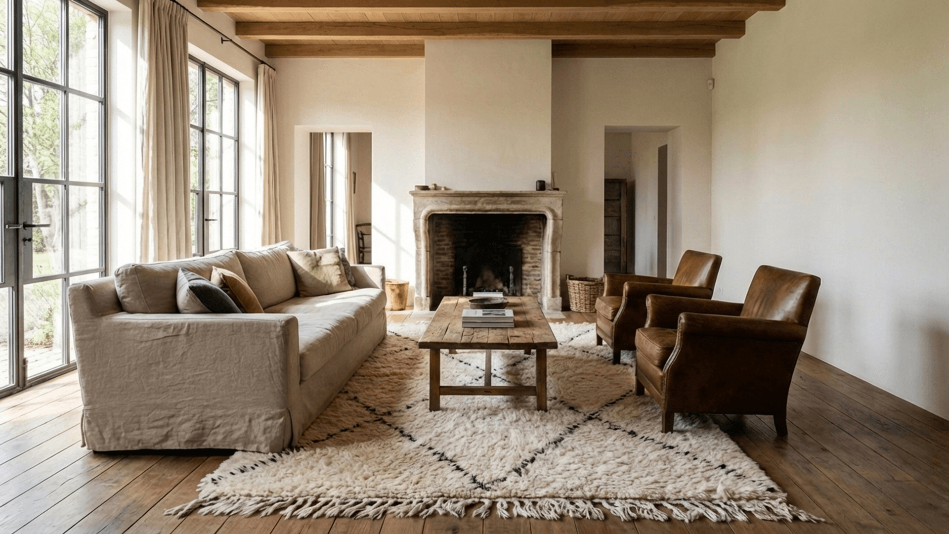 → Beni Ourain Rugs – WOO-55749