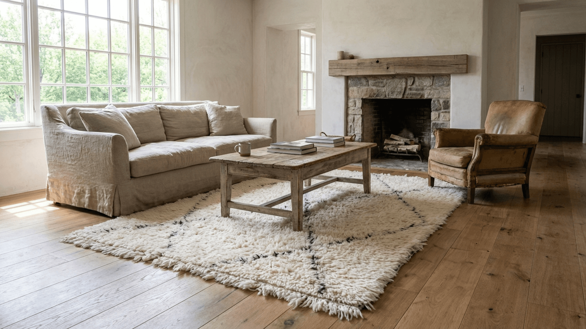 → Beni Ourain Rugs – WOO-55974