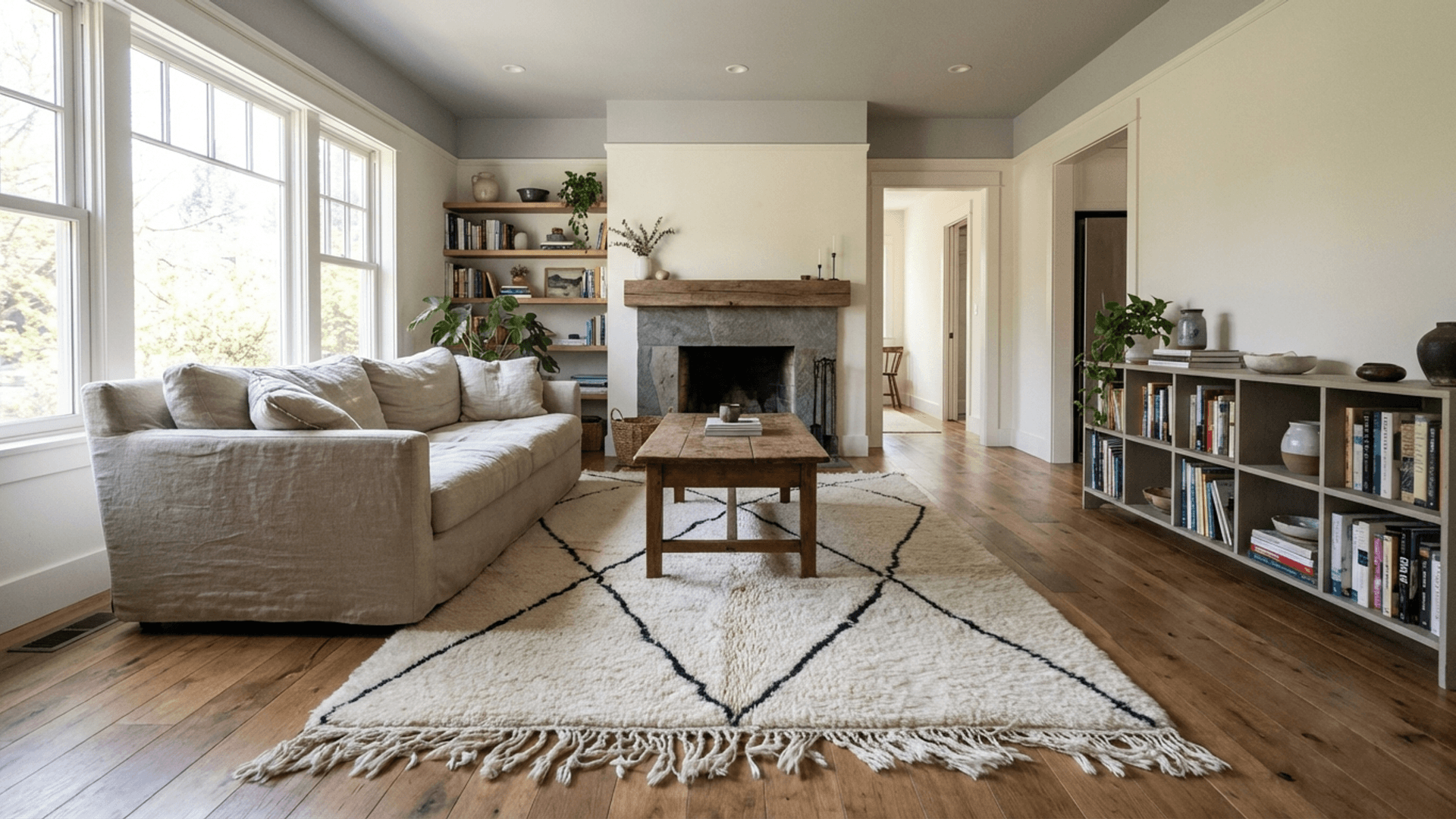 â Beni Ourain Mattor â WOO-56302