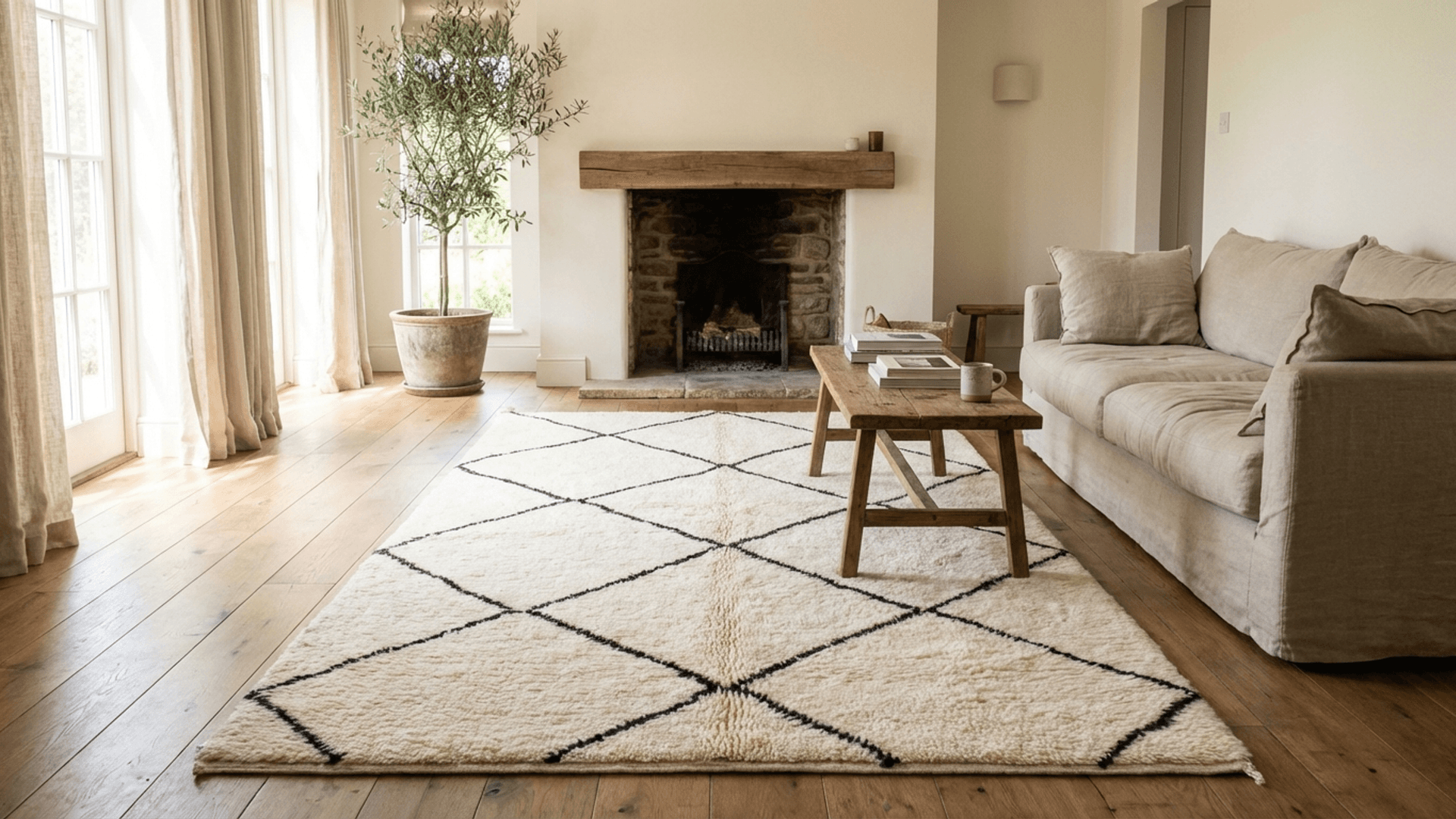 → Alfombras Beni Ourain – WOO-56457